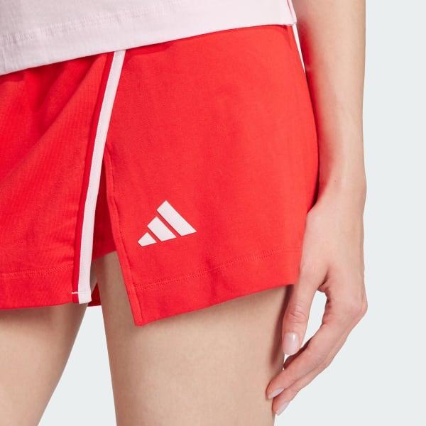 Women's adidas Essentials Cotton Skort, Size: Medium, Black Product Image