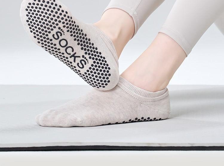 Plain No Show Yoga Socks Product Image
