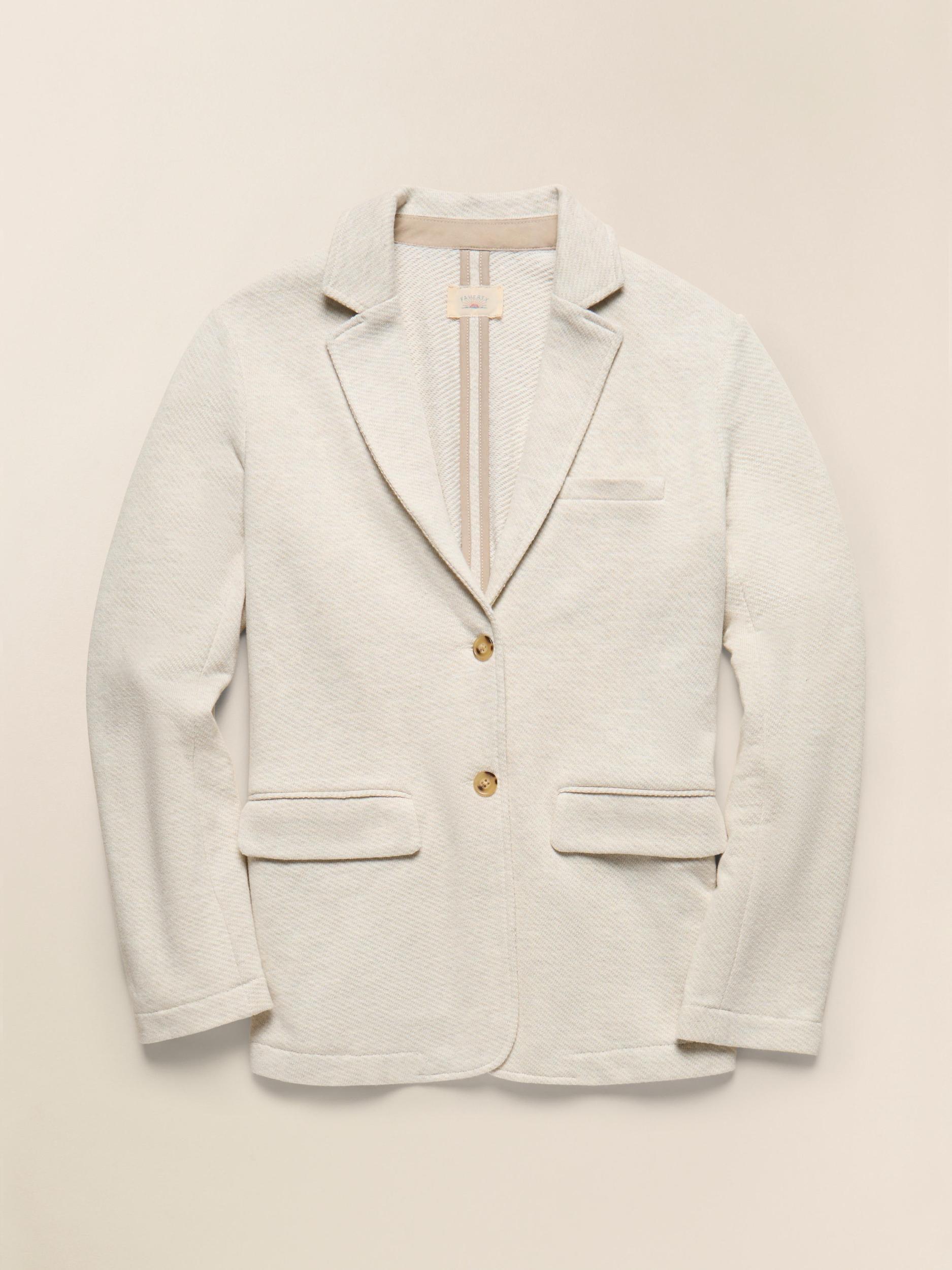 Inlet Knit Blazer - Light Oatmeal Melange Female Product Image