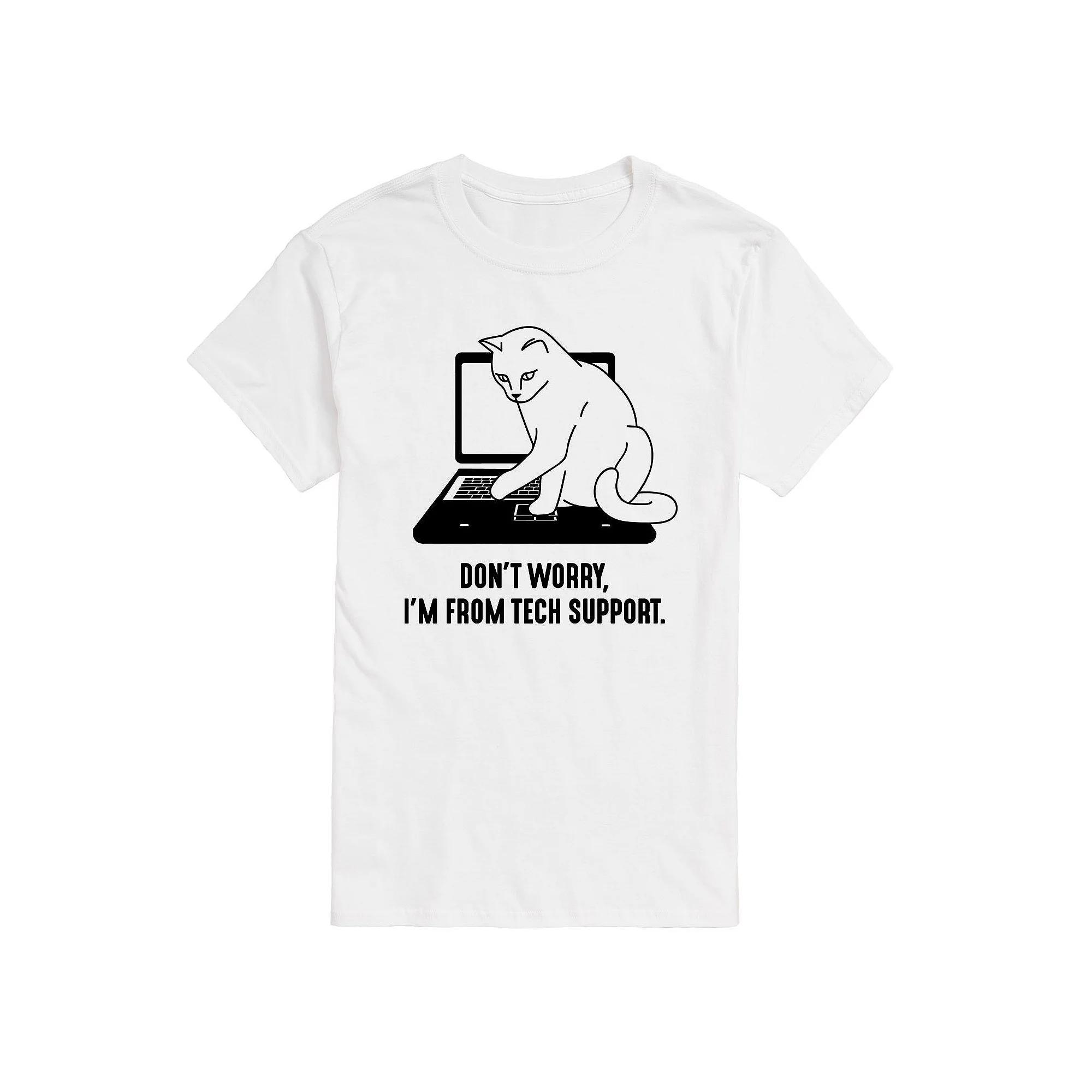 Big & Tall Im From Tech Support Tee, Mens Product Image