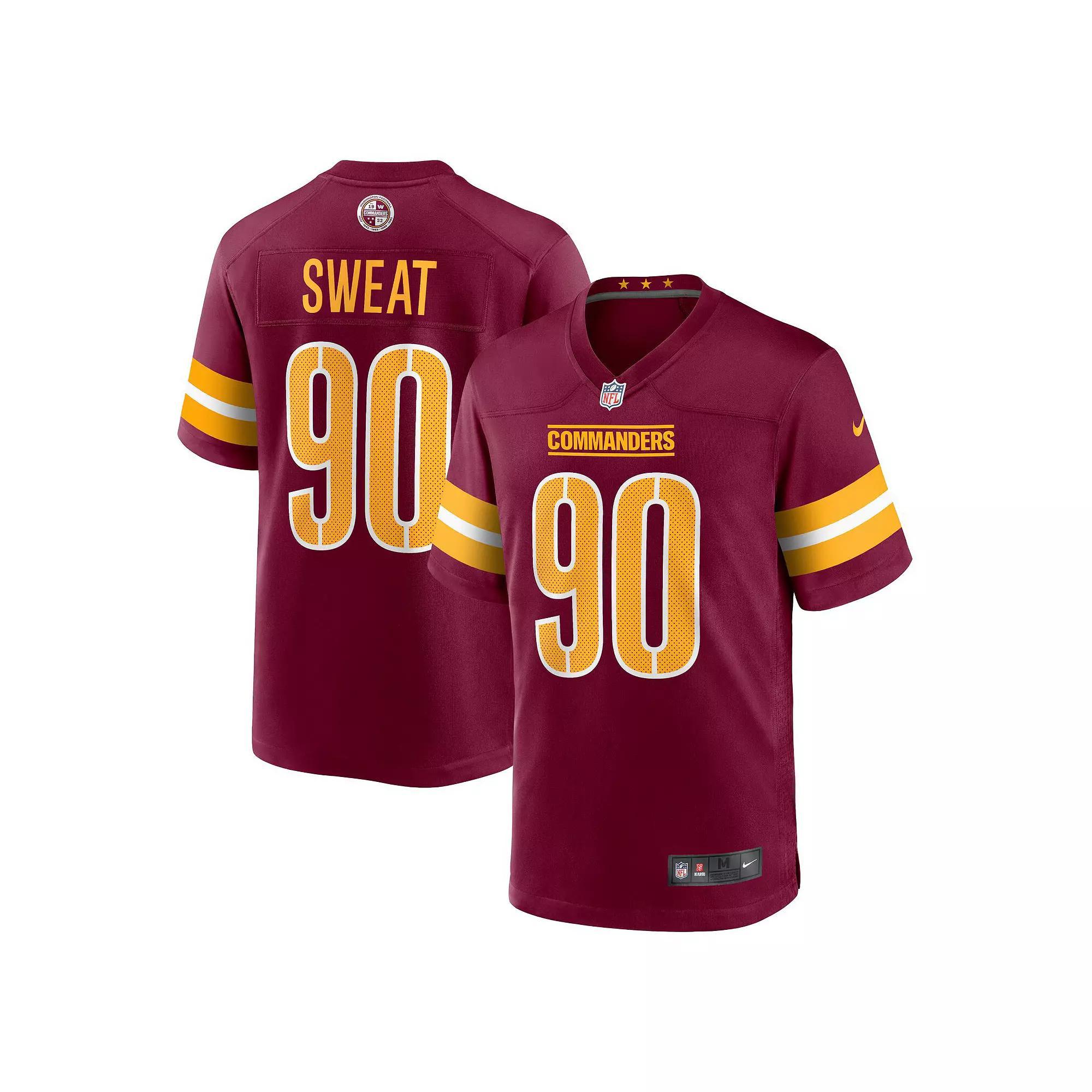 Men's Nike Montez Sweat Burgundy Washington Commanders Game Jersey, Size: Small, Wft Med Re Product Image