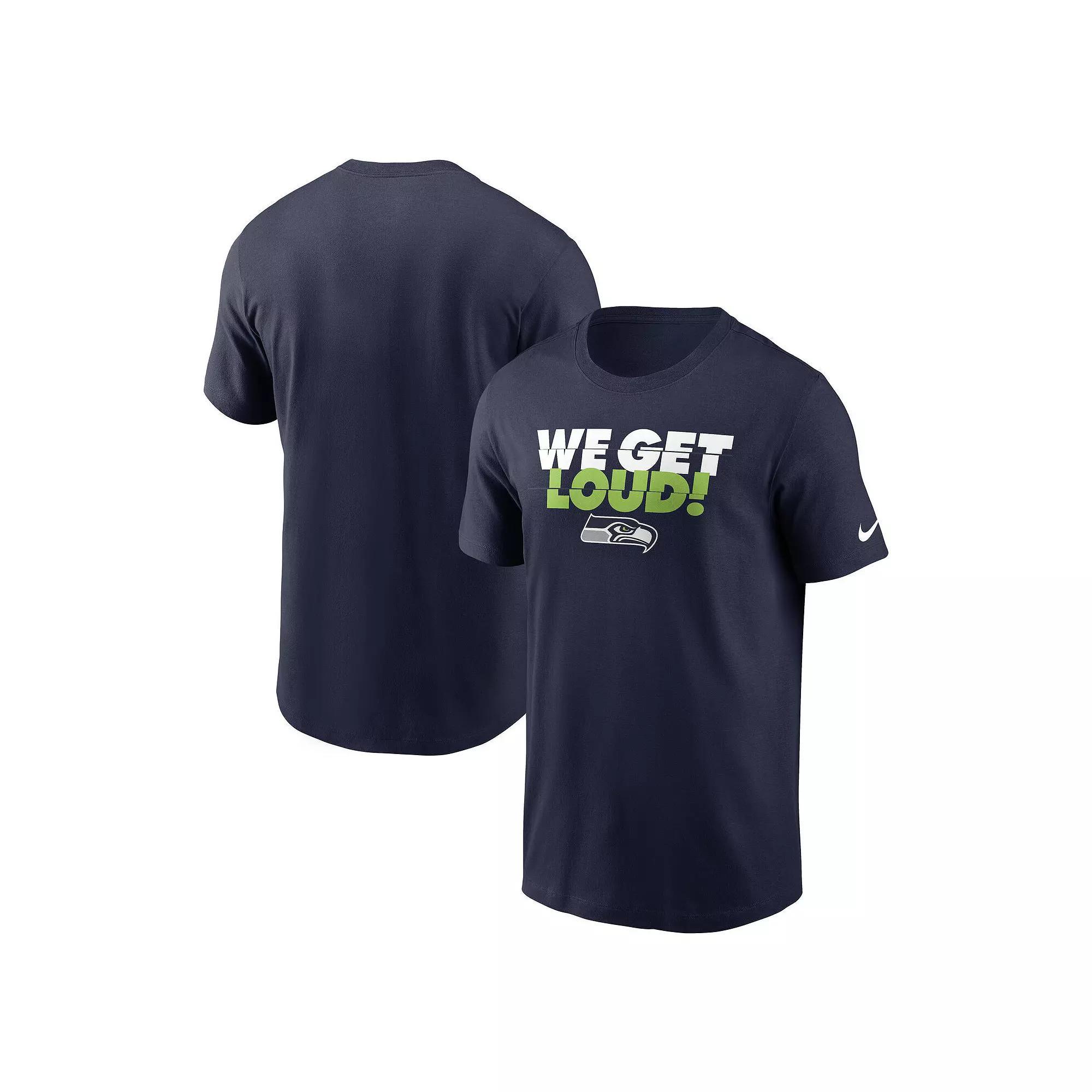 Men's Nike College Navy Seattle Seahawks Hometown T-Shirt, Size: Large, Team Product Image