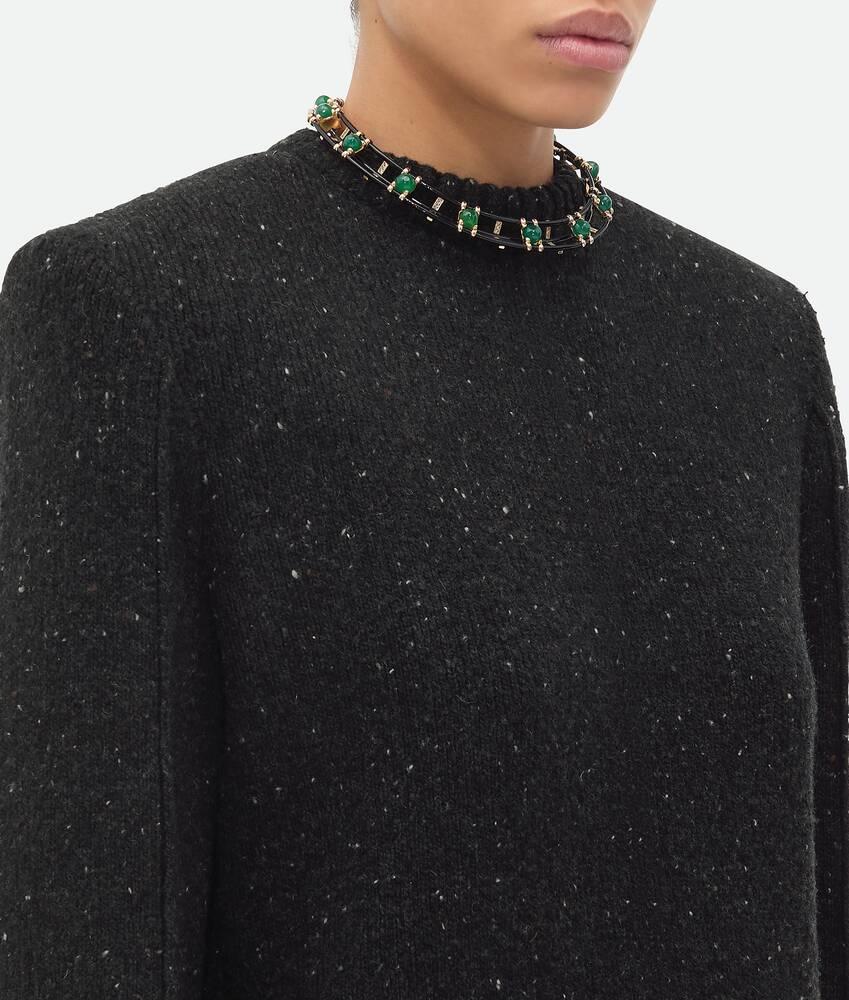 Women's Wool Tailored Jumper in Dark grey melange Product Image