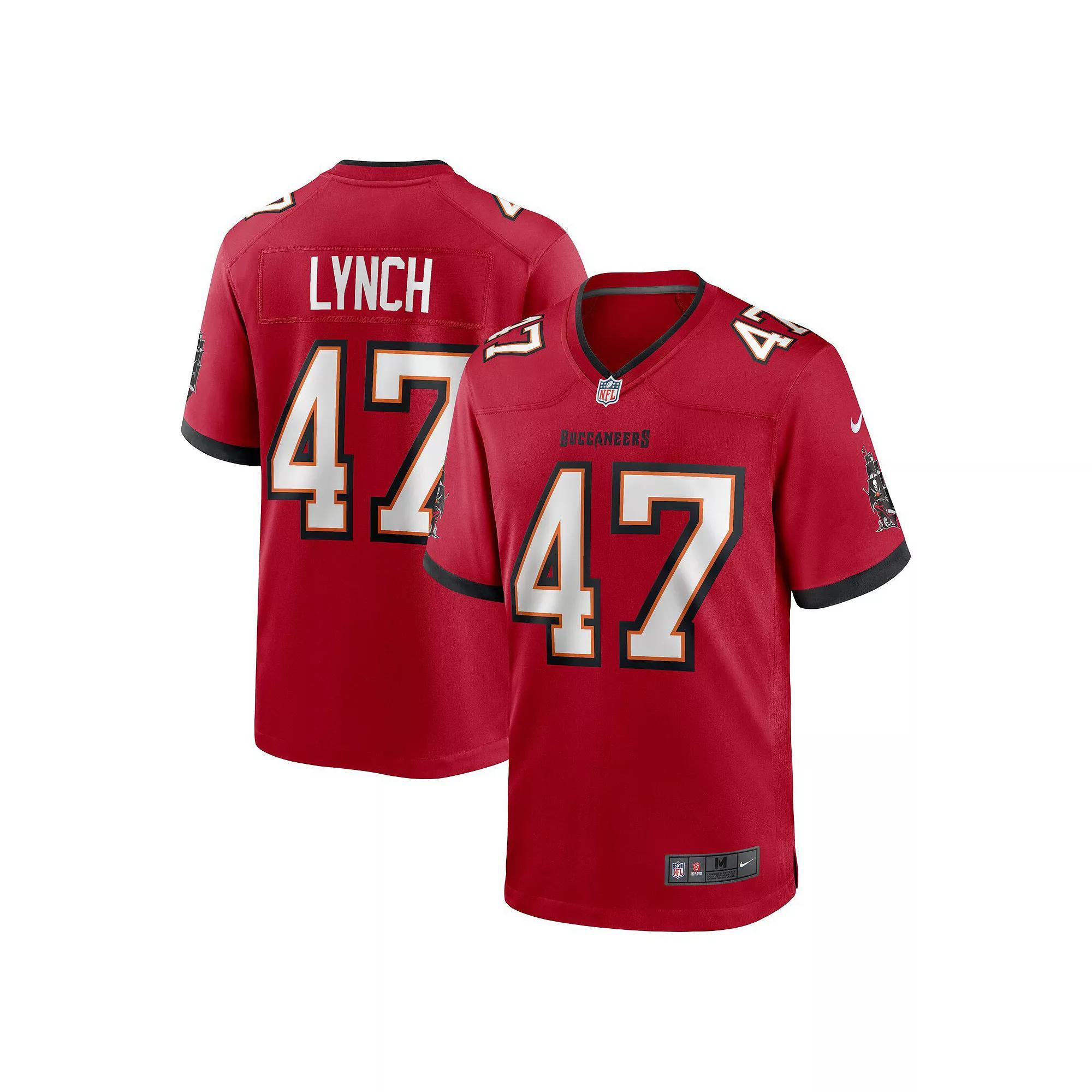 Men's Nike John Lynch Red Tampa Bay Buccaneers Retired Player Game Jersey, Size: 3XL Product Image