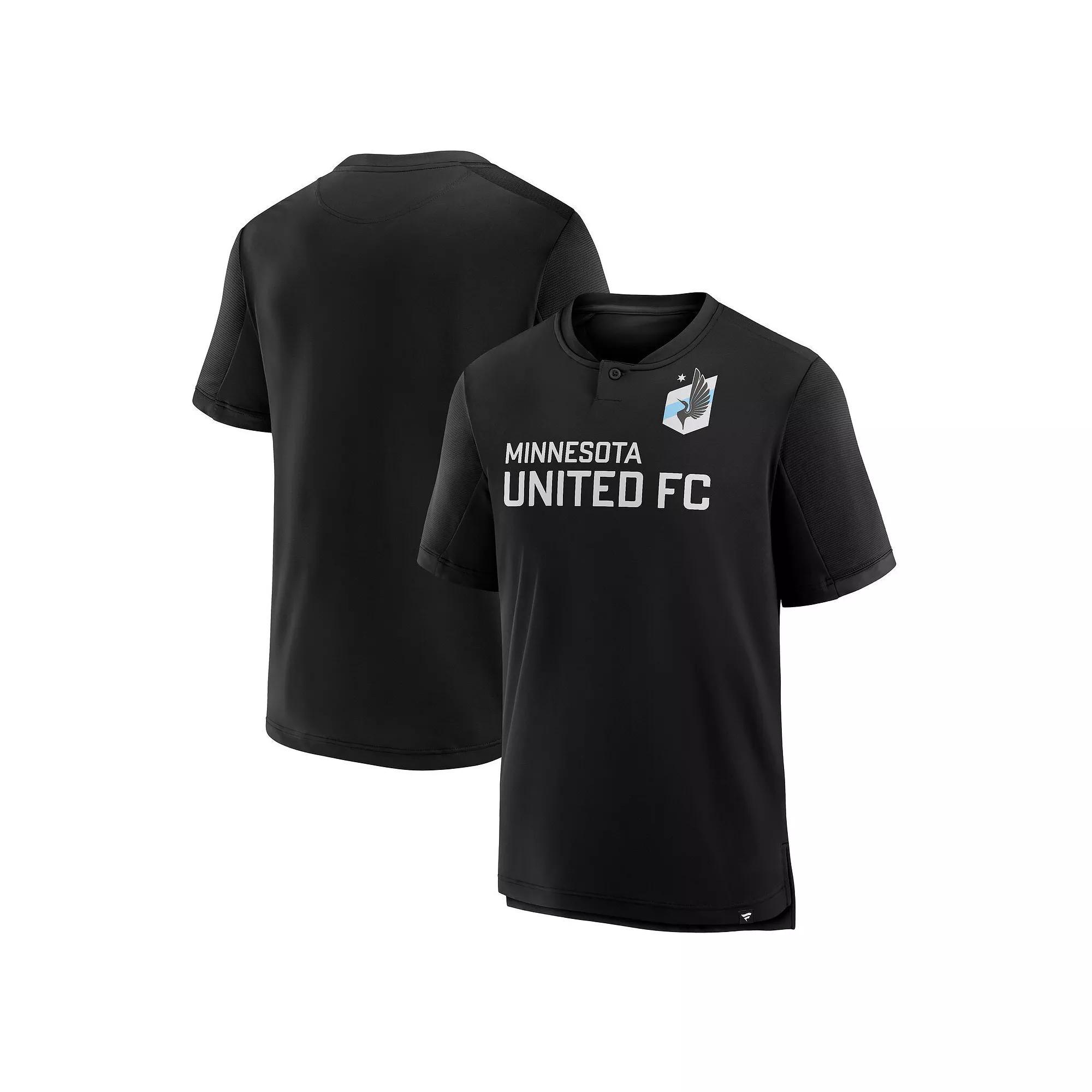 Men's Fanatics Black Minnesota United FC Stoppage Time Striker T-Shirt, Size: Small, Mfc Black Product Image