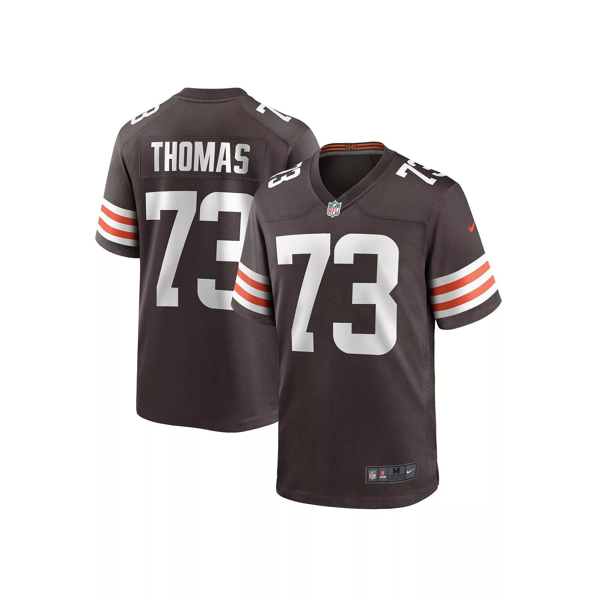 Men's Nike Joe Thomas Brown Cleveland Browns Retired Player Game Jersey, Size: 2XL Product Image