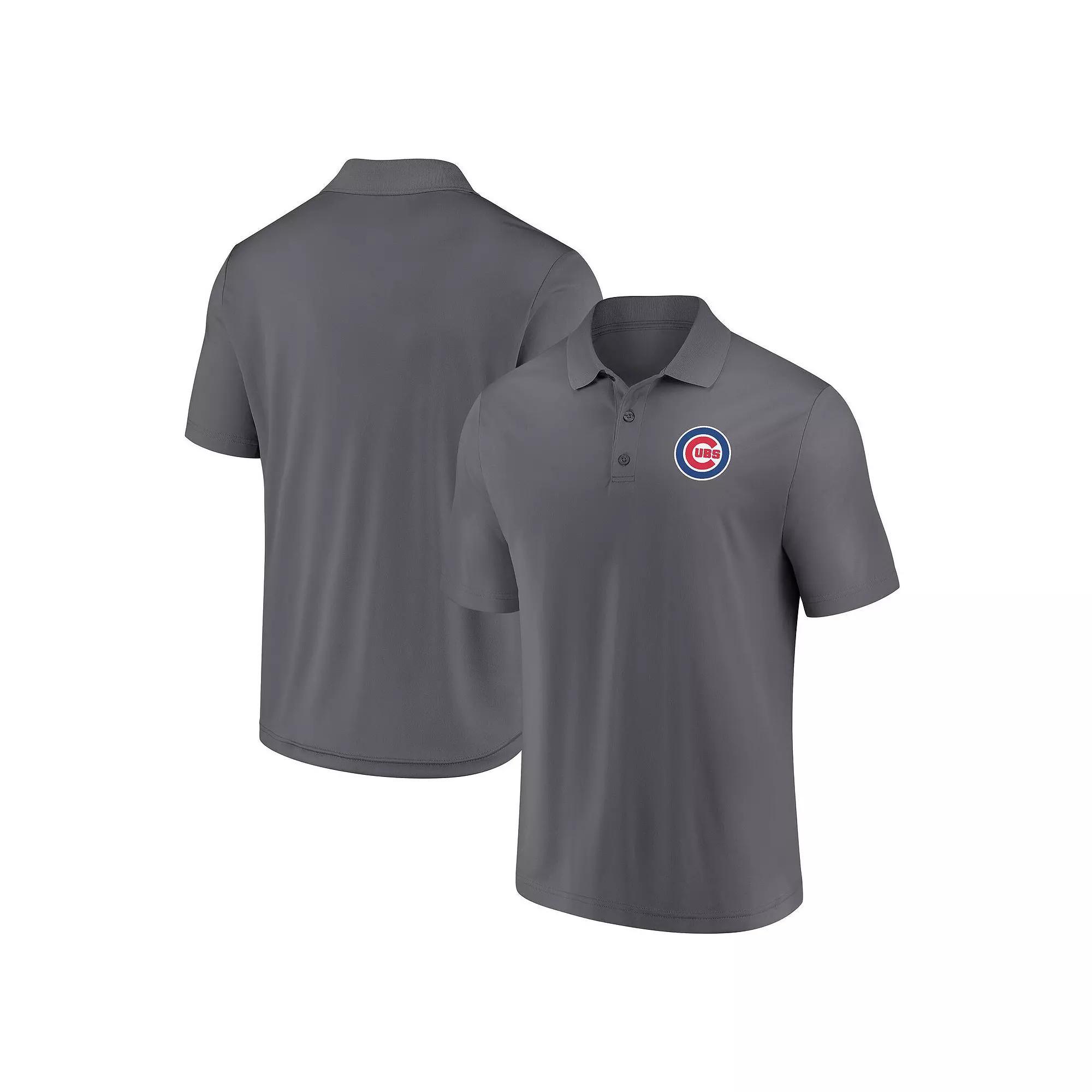 Men's Fanatics Gray Chicago Cubs Component Polo, Size: Small, Grey Product Image