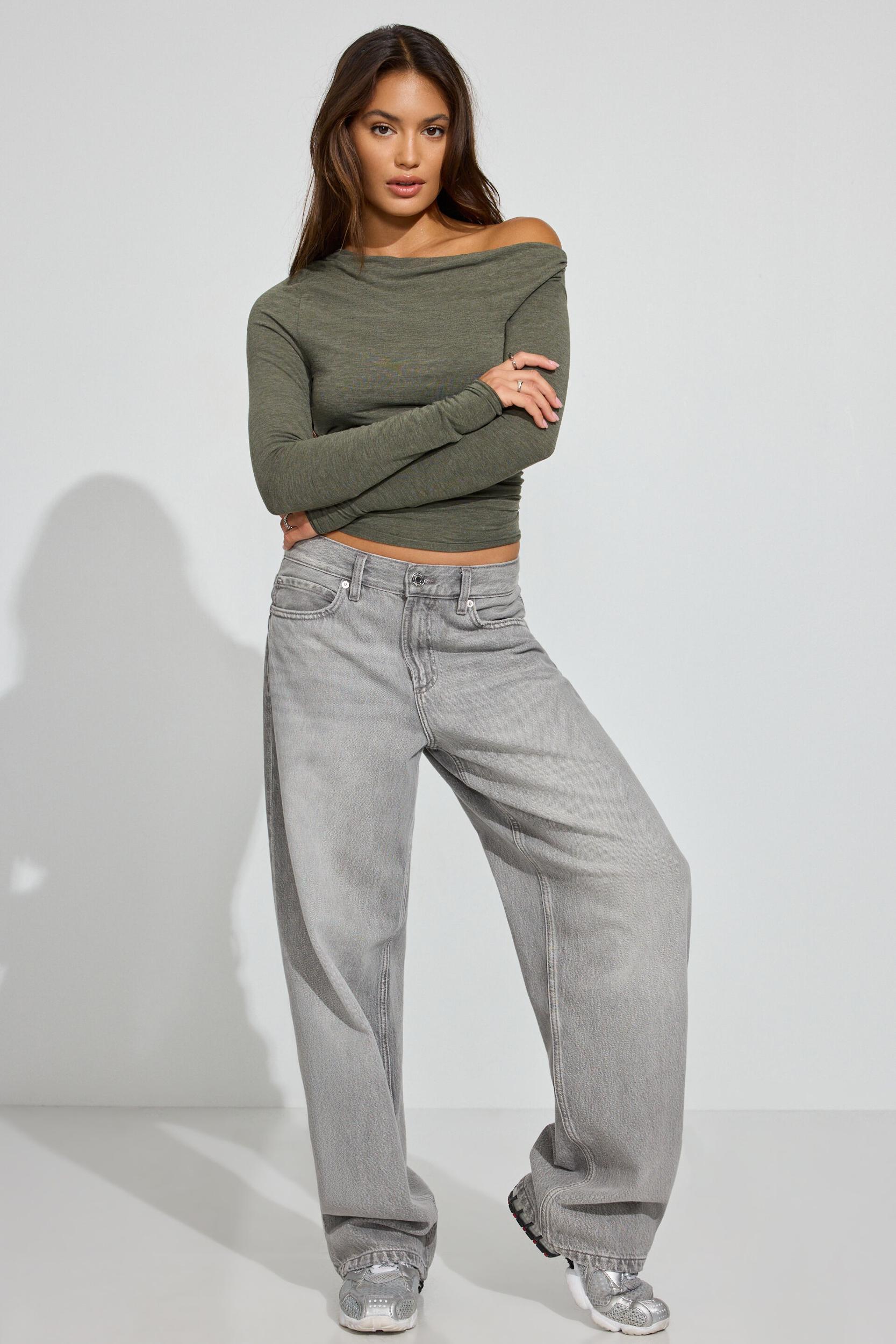 Sexy Cozy Off Shoulder Long Sleeve Top Product Image