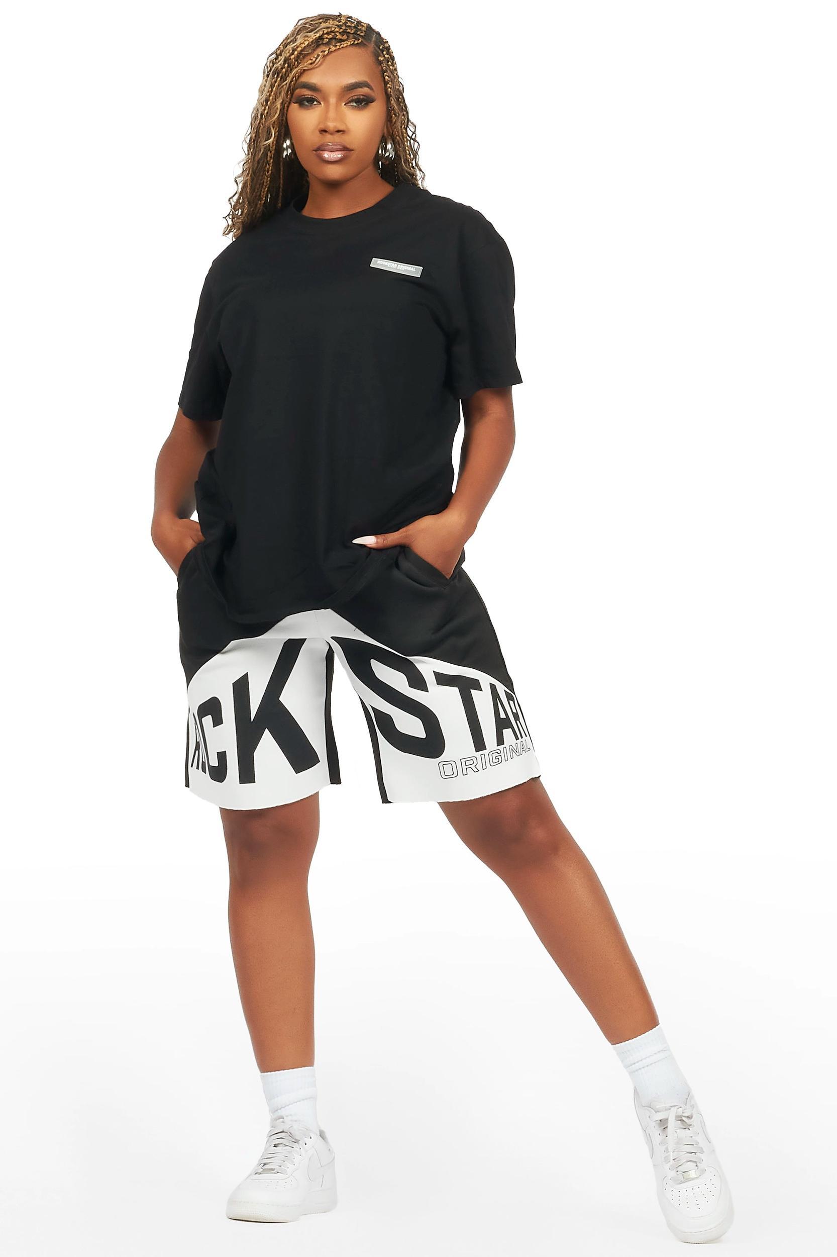 Diona Black T-Shirt Short Set Female Product Image