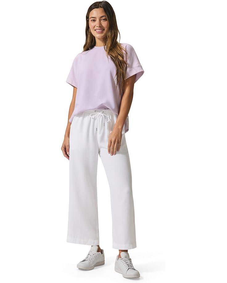 Ribbed Waist Midi Pants Product Image