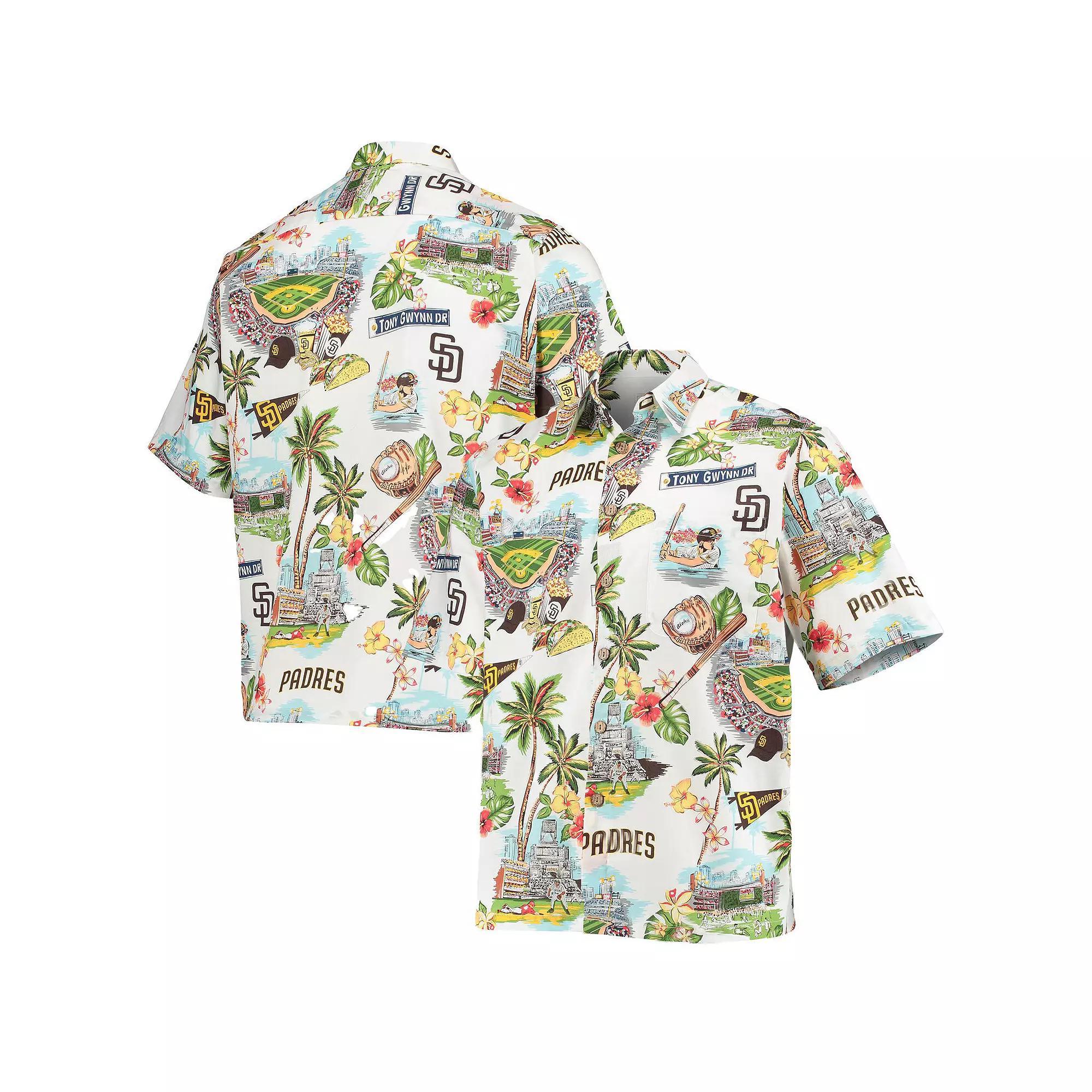 Mens Reyn Spooner San Diego Padres Scenic Logo Button-Up Shirt Product Image