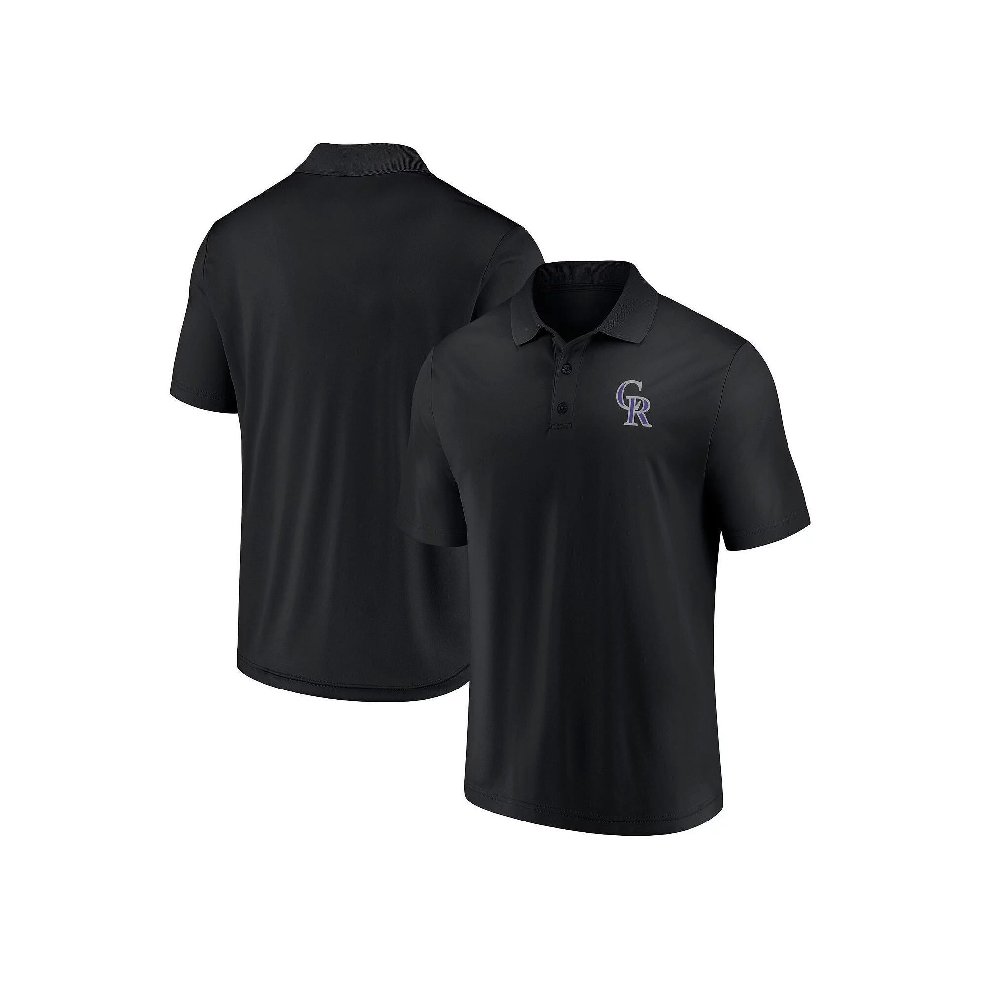 Men's Fanatics Branded Black Colorado Rockies Winning Streak Polo, Size: Large Product Image