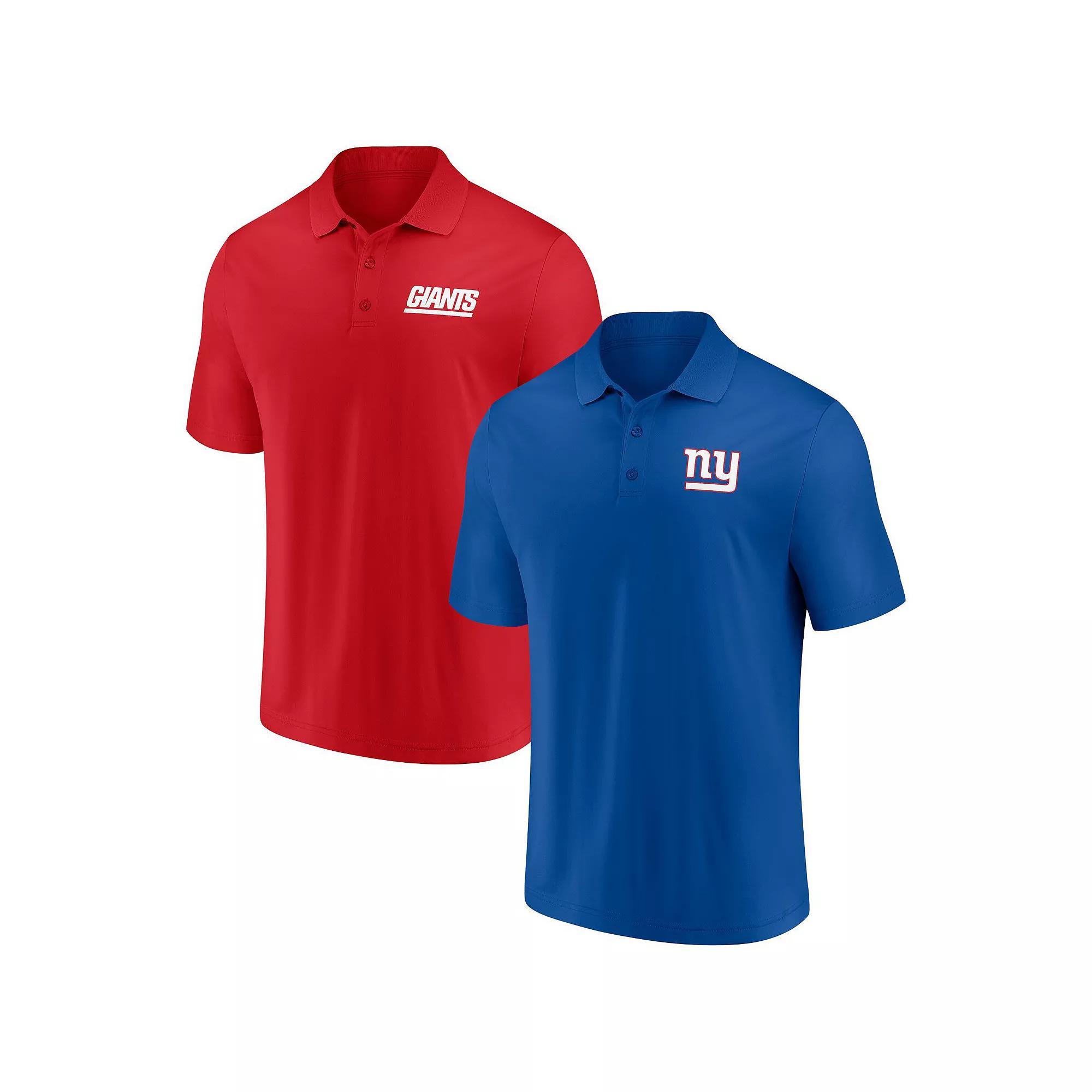 Men's Fanatics Branded Royal/Red New York Giants Dueling Two-Pack Polo Set, Size: Small, Blue Product Image