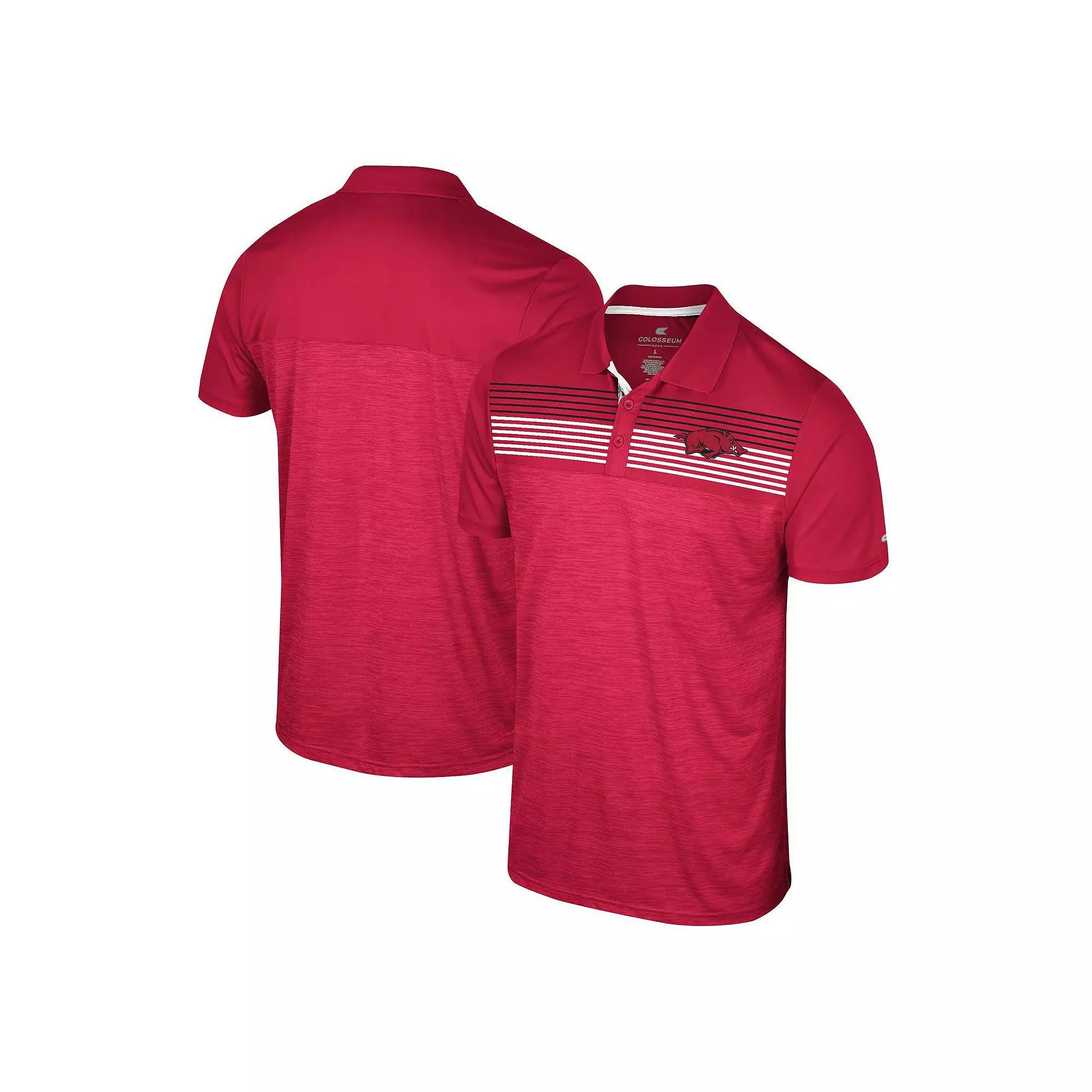 Men's Colosseum Cardinal Arkansas Razorbacks Langmore Polo, Size: 3XL, Red Product Image