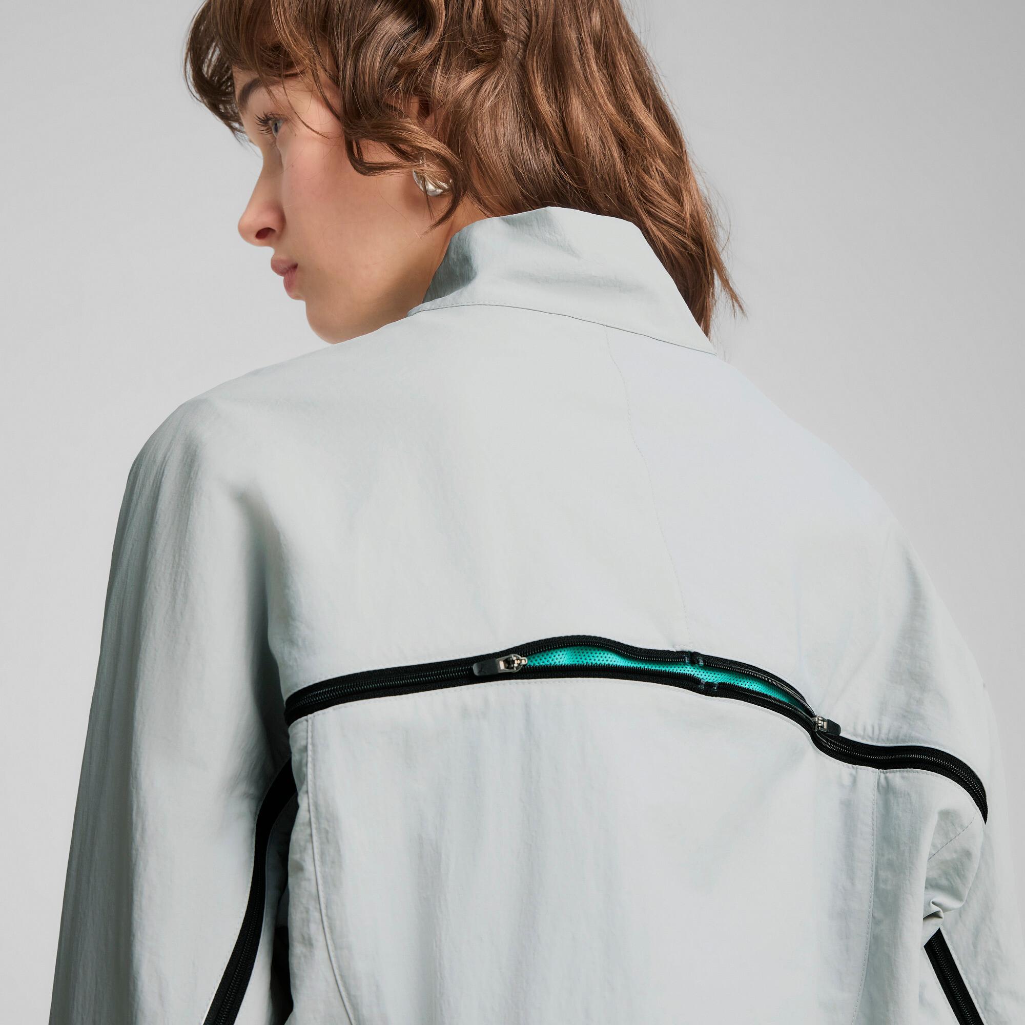 DARE TO Women's Oversized Full-Zip Woven Jacket Product Image