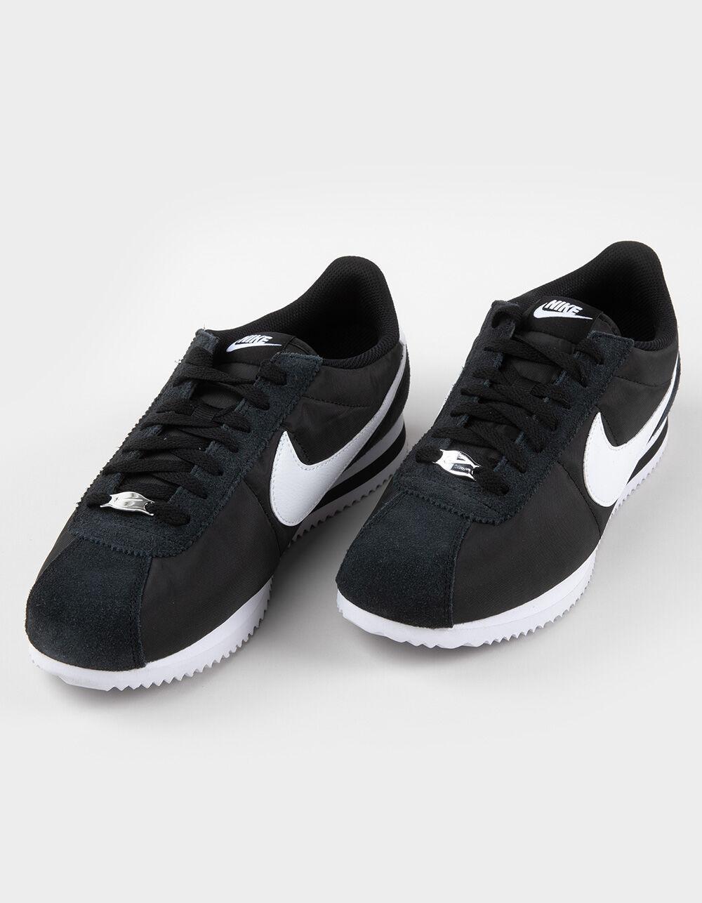 NIKE Cortez Textile Mens Shoes - BLK/WHT Product Image