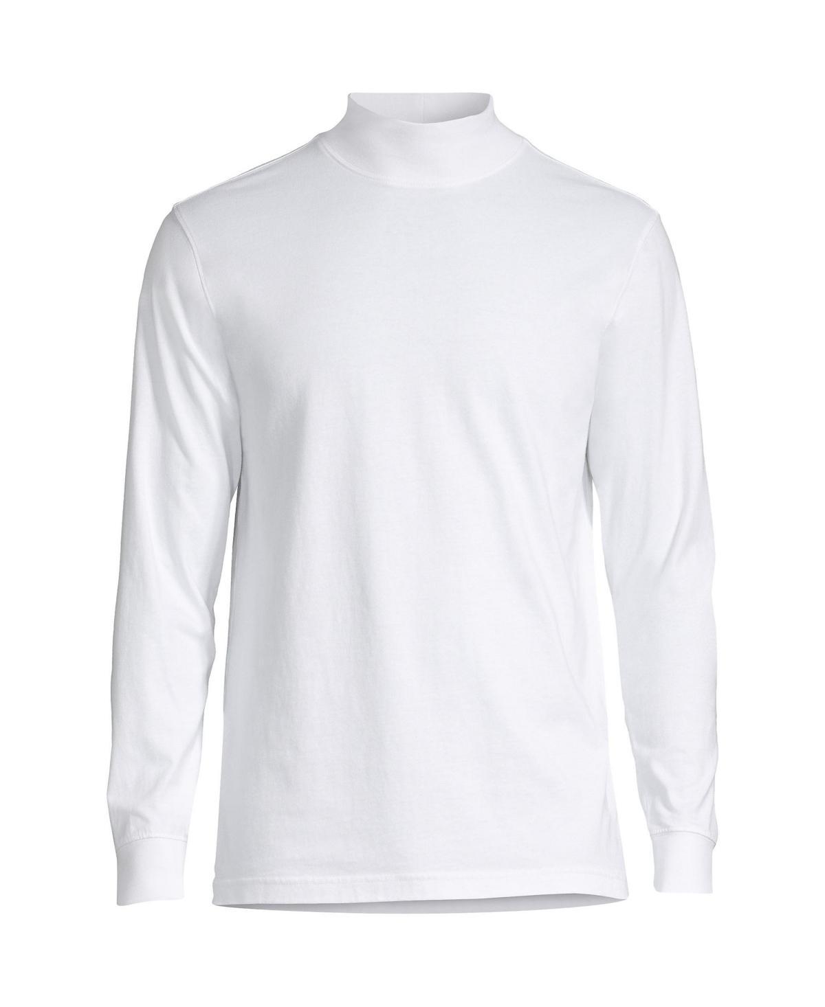 Men's Lands' End Super-T Mock Turtleneck, Size: XL, Radiant Blue Product Image