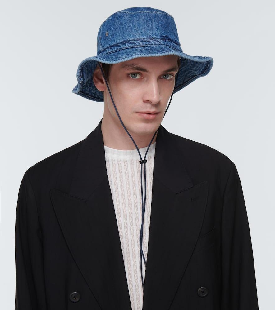 OUR LEGACY Space Denim Bucket Hat In Blue Product Image