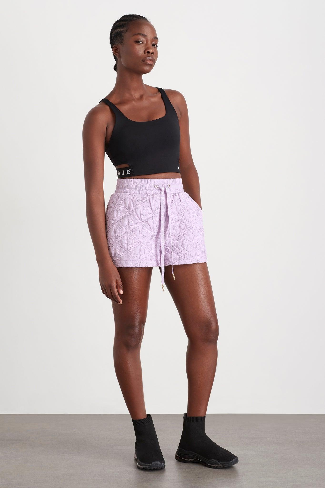 Quilted Logo Spray Shorts 623 Product Image
