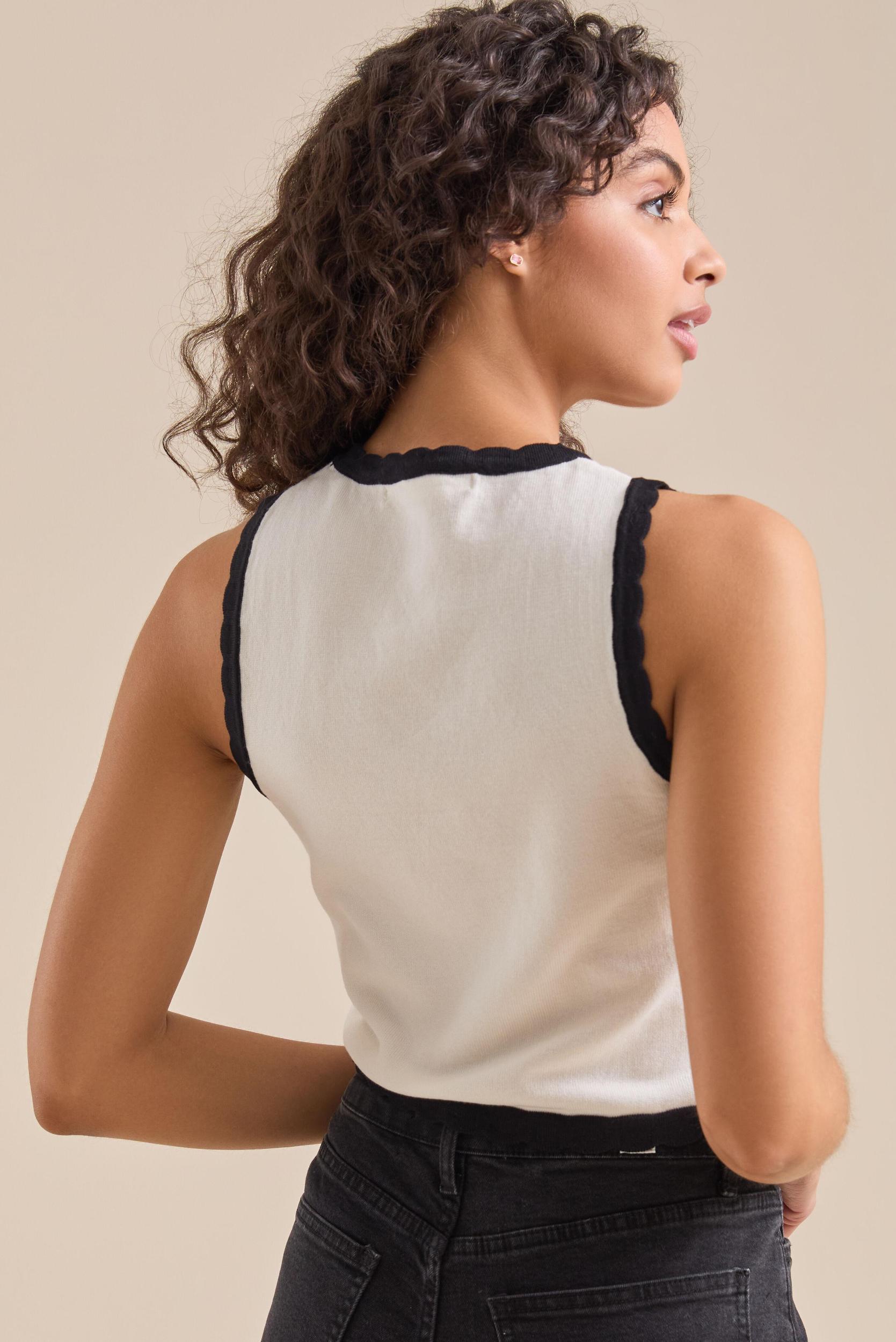 Bow Scalloped Tank Product Image