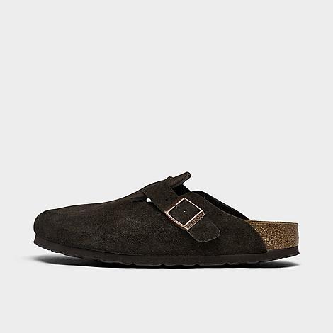 Birkenstock Mens Boston Suede Slide-On Soft Footbed Clogs Product Image