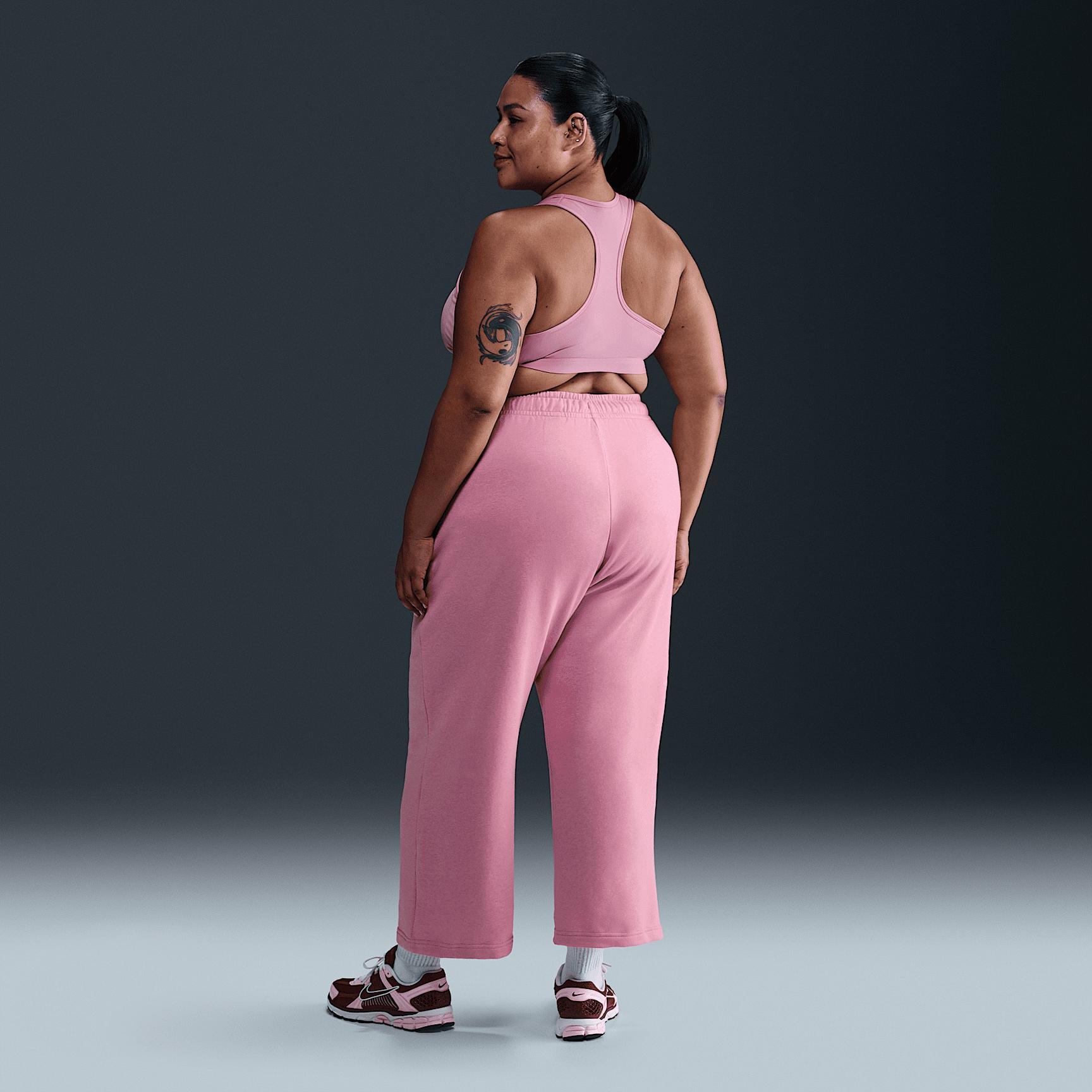 Nike Sportswear Club Fleece Women's Mid-Rise Wide-Leg Graphic Pants (Plus Size) Product Image
