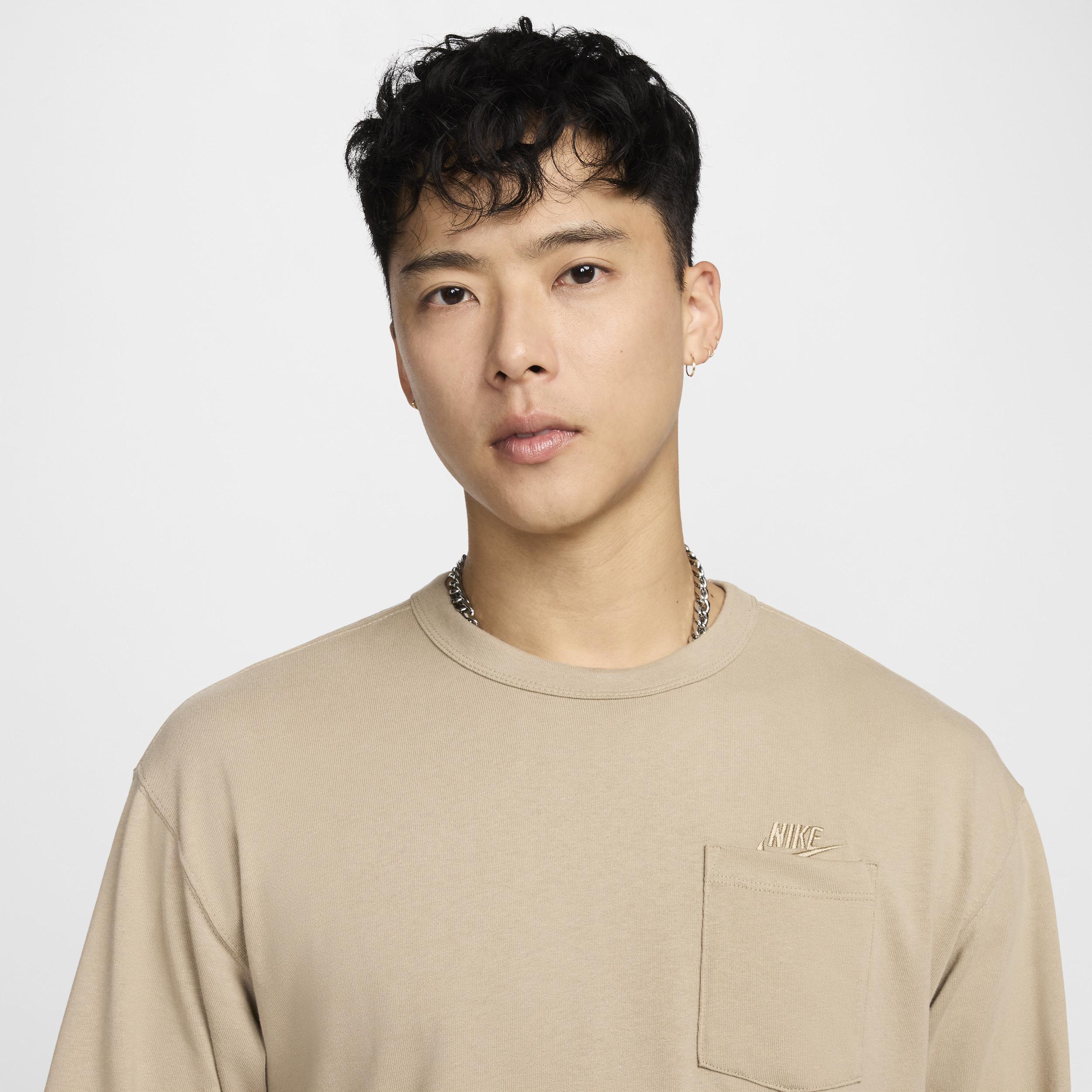 Mens Nike Sportswear Premium Essentials Long-Sleeve Pocket T-Shirt Product Image