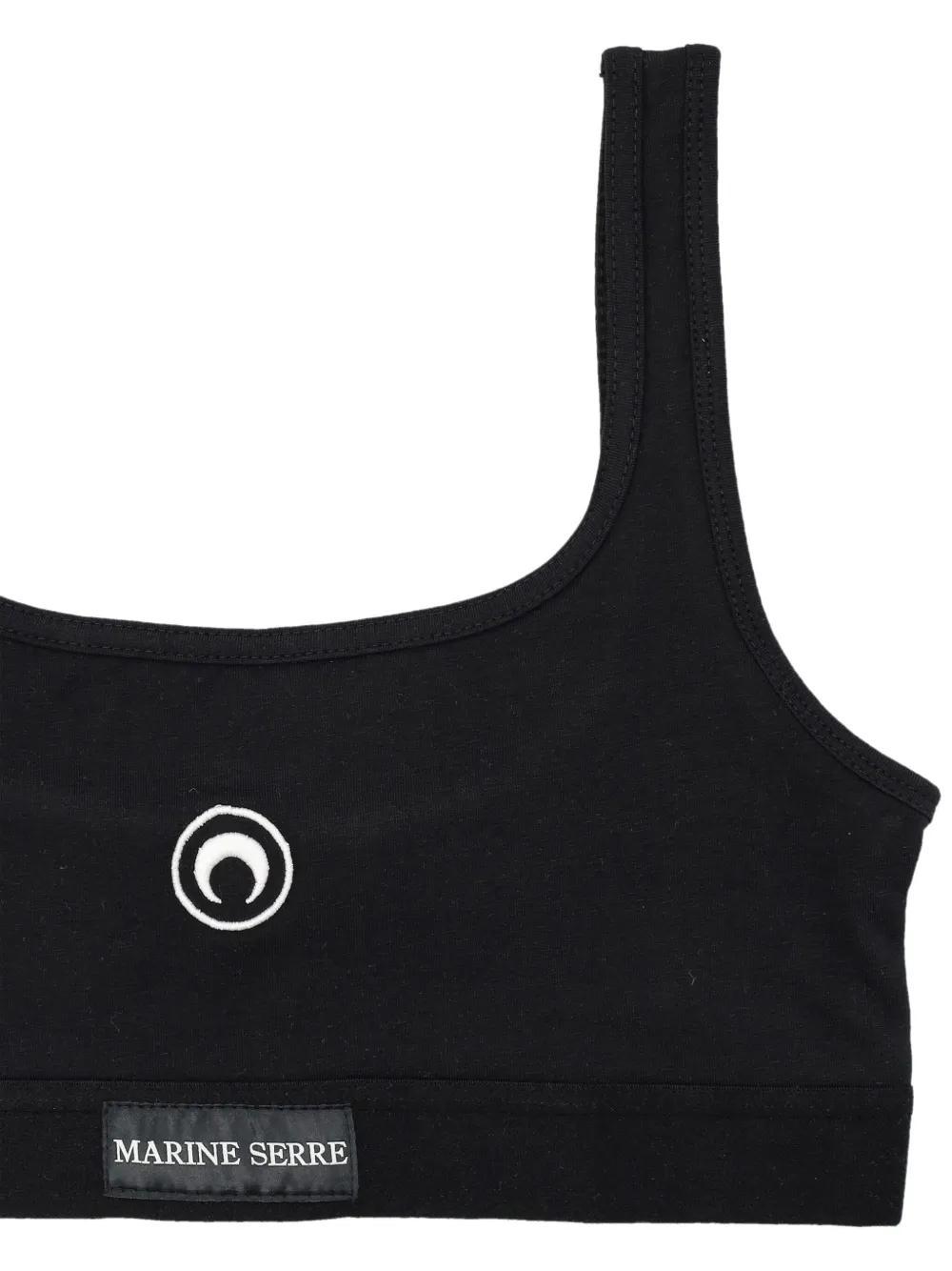 Crescent Moon-embroidered bra Product Image