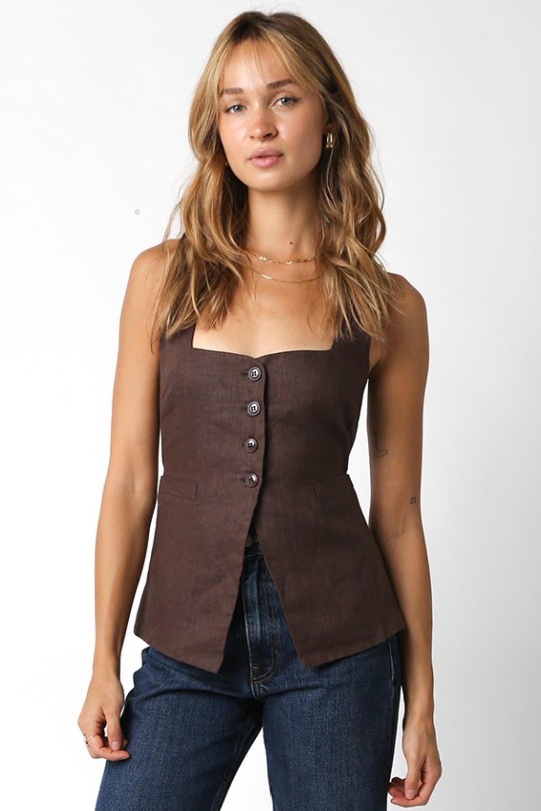 Linen Vest Product Image