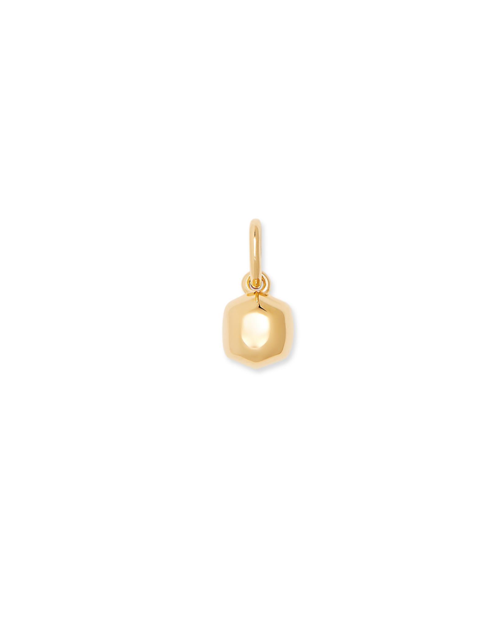 Kendra Scott Davie 18k Gold Vermeil Charm in Rainbow | Moonstone Product Image