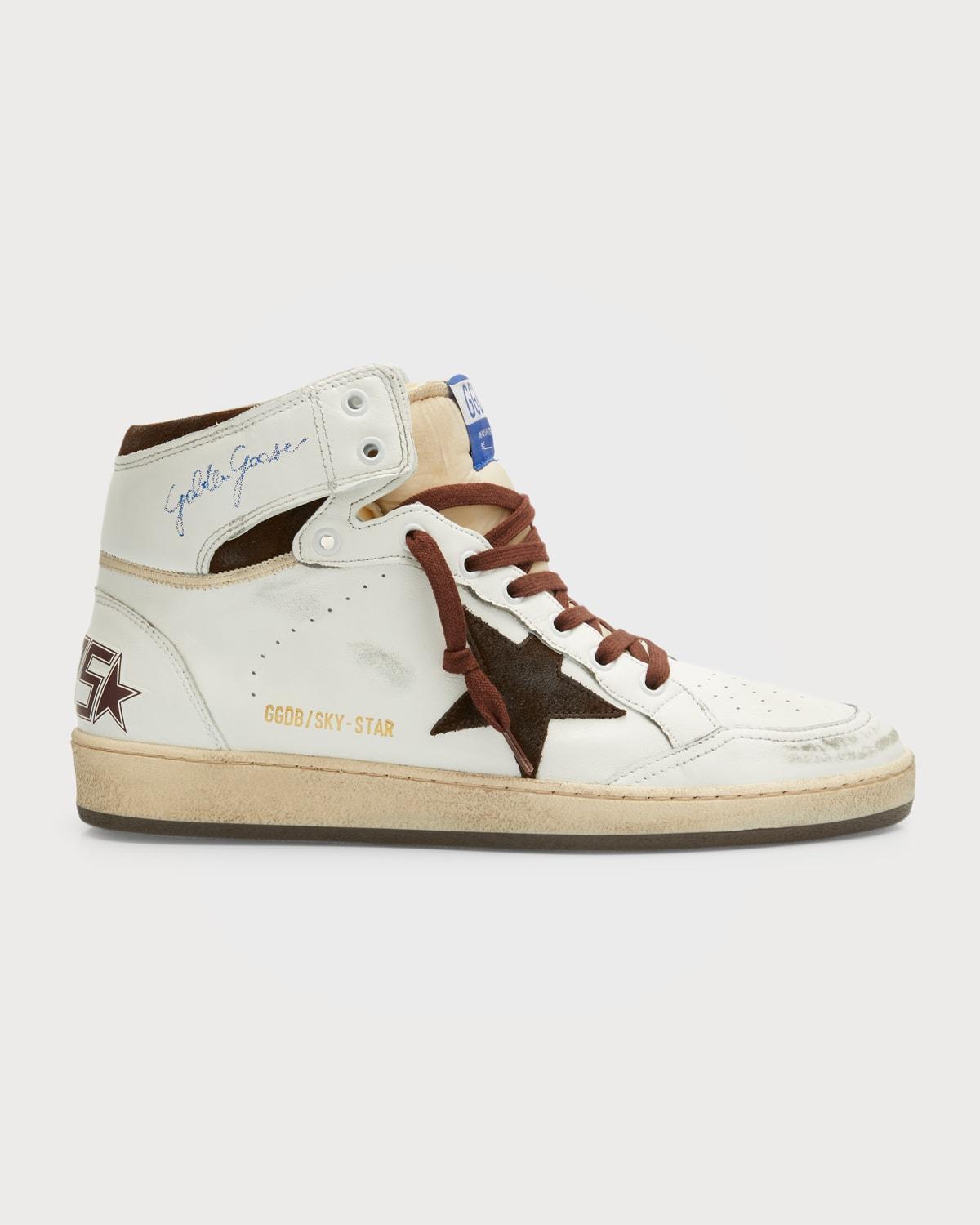 Mens Sky-Star Leather High-Top Sneakers Product Image