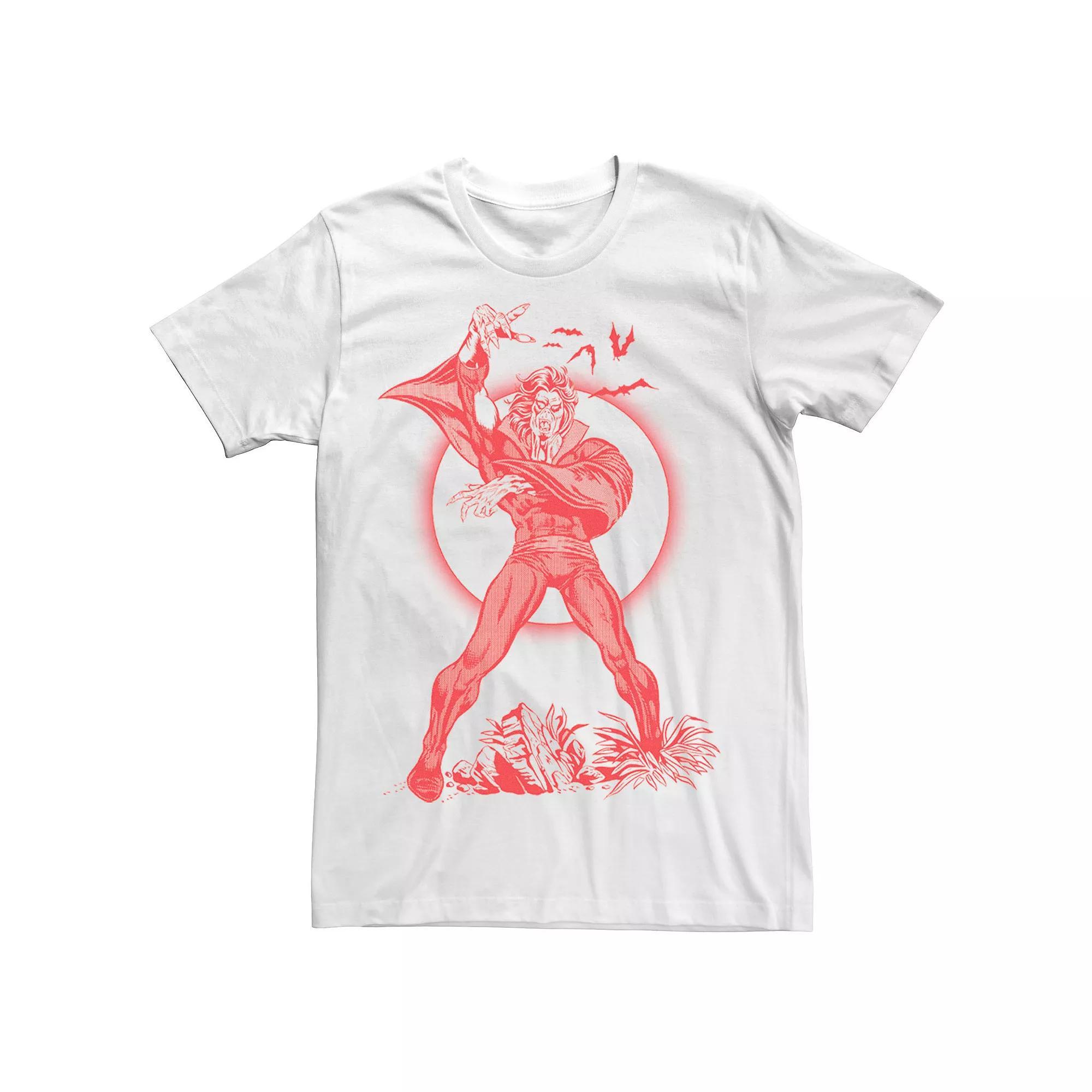 Men's Marvel Morbius Red Hue Portrait Tee, Size: XL, White Product Image