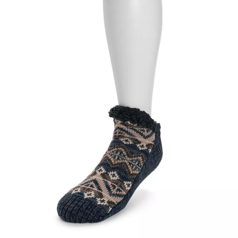 Men's MUK LUKS® Ankle Cabin Socks, Size: SMLL/MEDM, Red Walnut Product Image