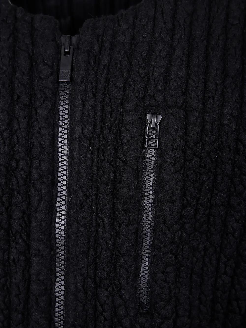 pleated fleece-texture jacket Product Image