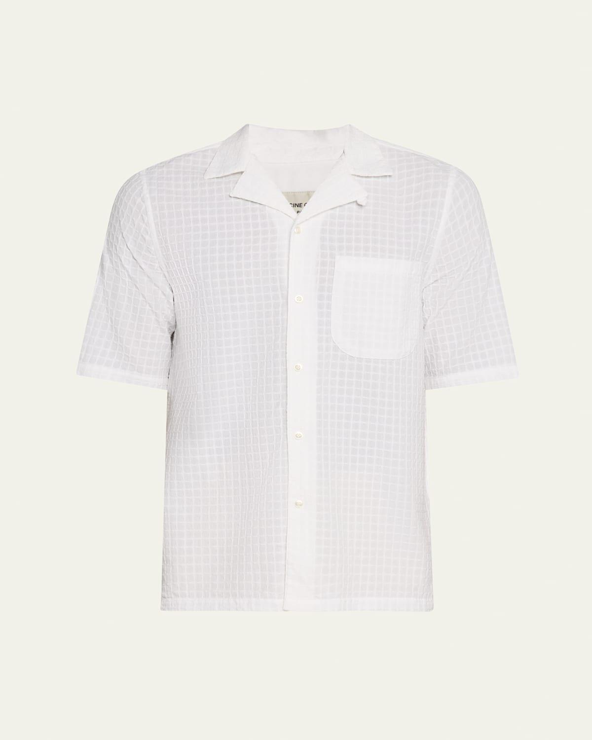 Mens Eren Cotton Lace Button-Front Shirt Product Image