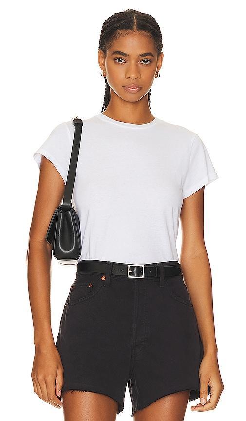 Agolde Adine Cotton Shrunken Tee Product Image