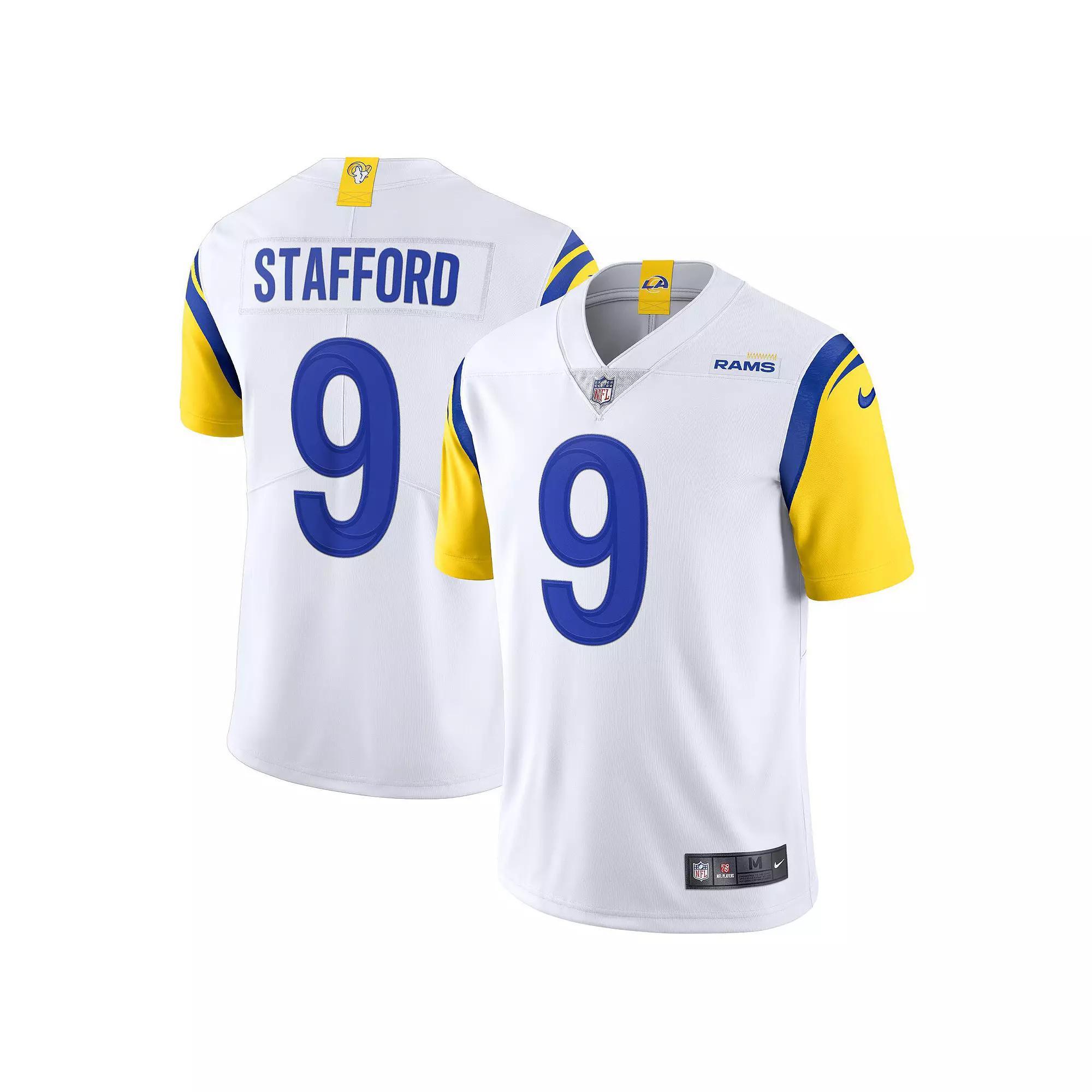 Mens Nike Matthew Stafford Los Angeles Rams Alternate Vapor Limited Jersey Product Image