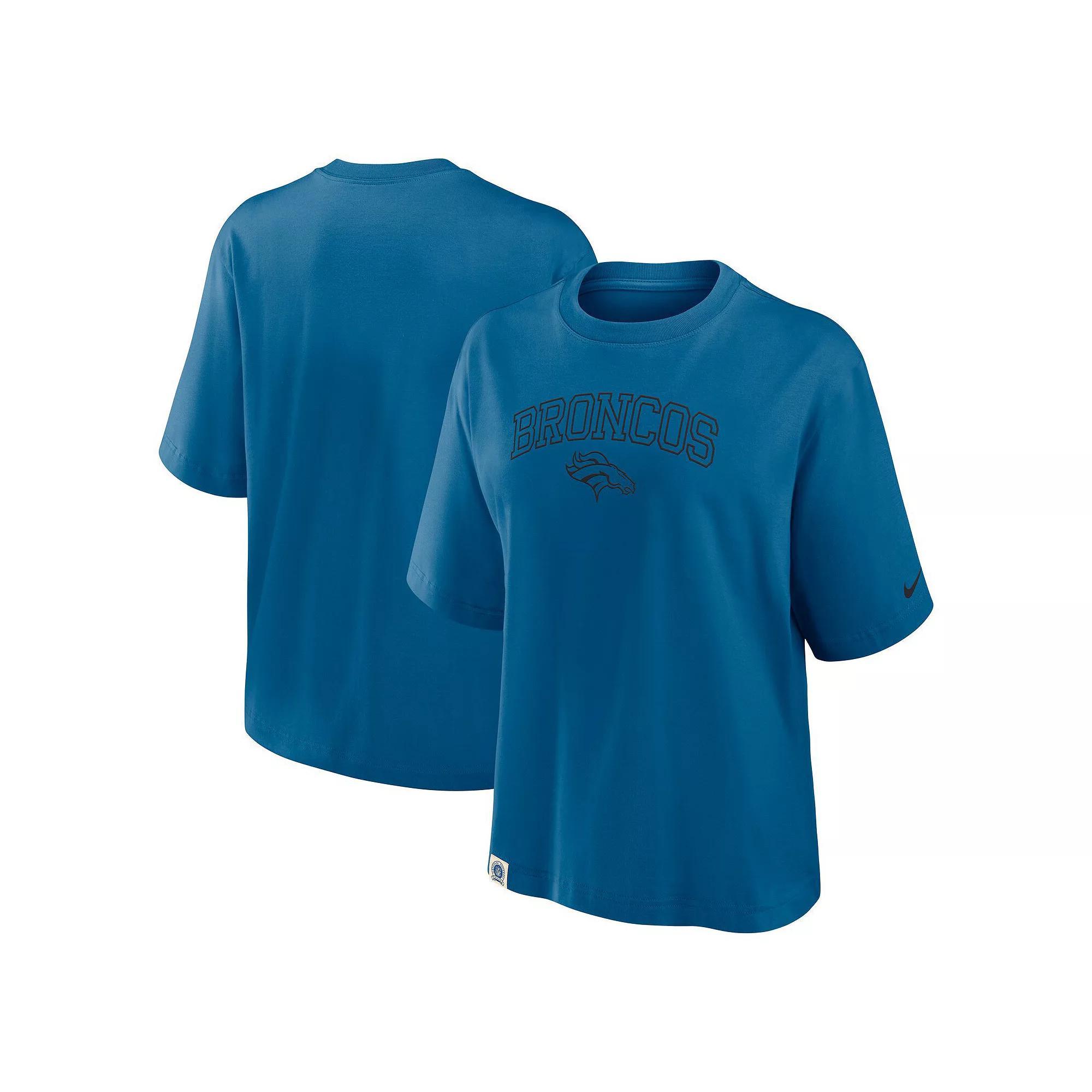 Women's Nike Green New York Jets Boxy T-Shirt, Size: Large Product Image