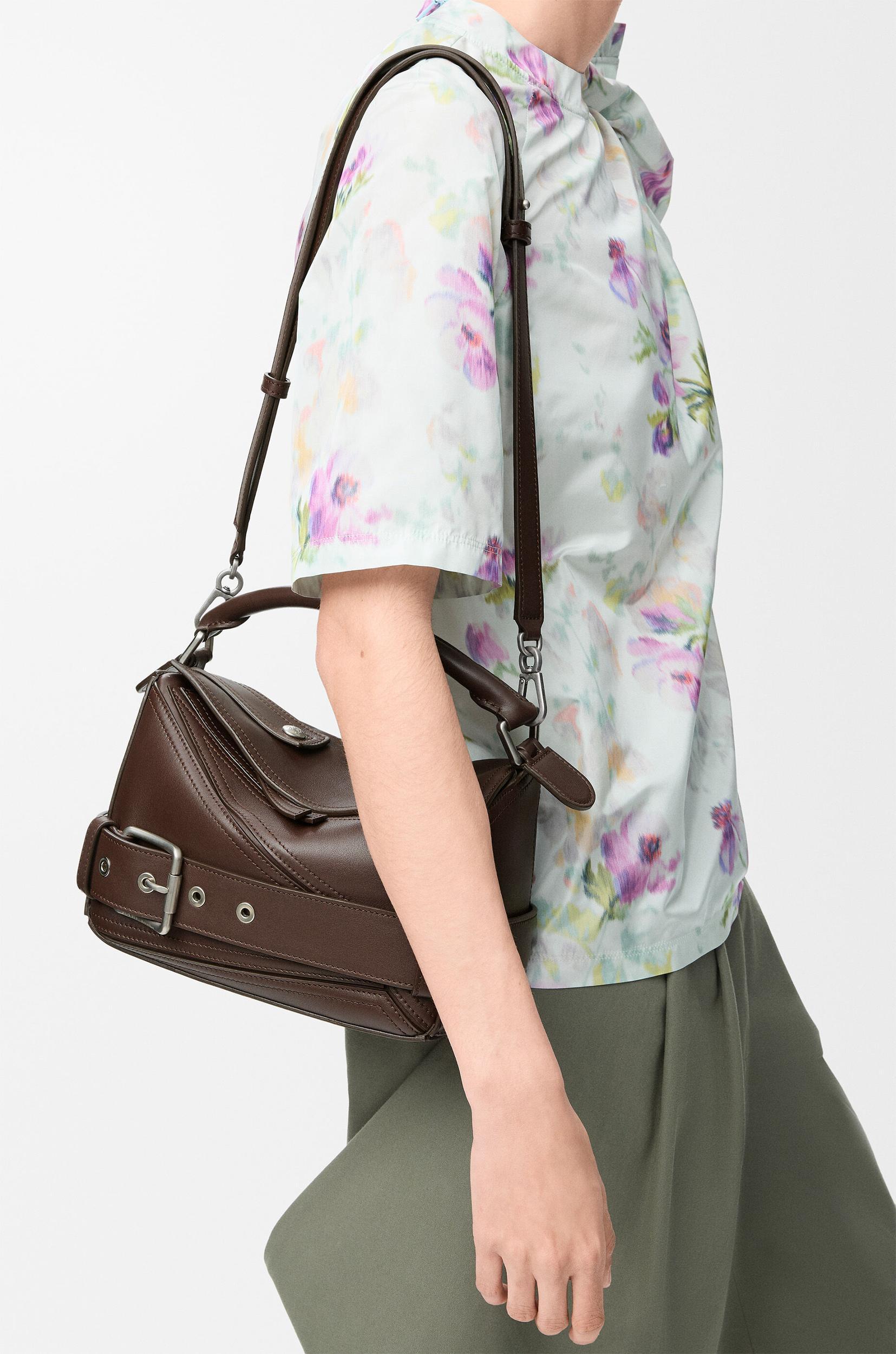 Small Puzzle Biker bag in shiny calfskin Product Image