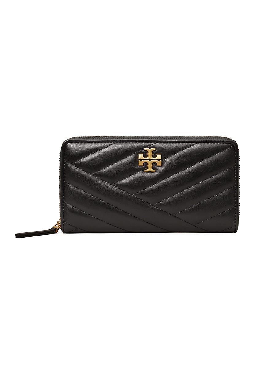 Womens Kira Chevron Leather Wallet Product Image