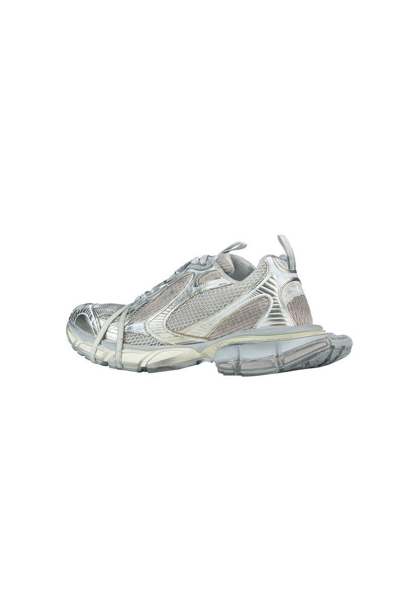 BALENCIAGA Mens Cream Comb 3xl Logo-embossed Mesh Low-top Trainers Product Image