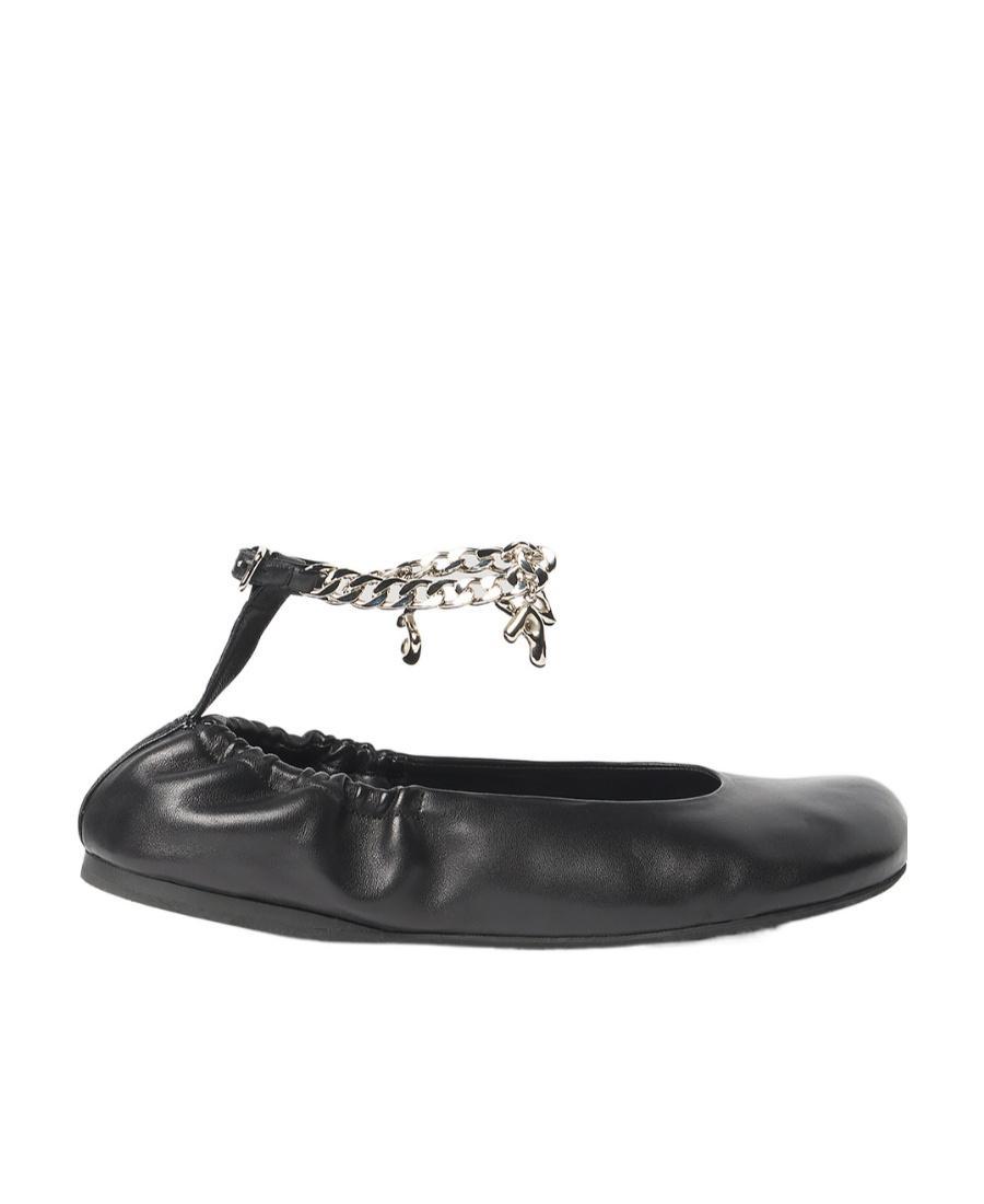 JW ANDERSON Chain Details Ballet Shoes In Black Product Image