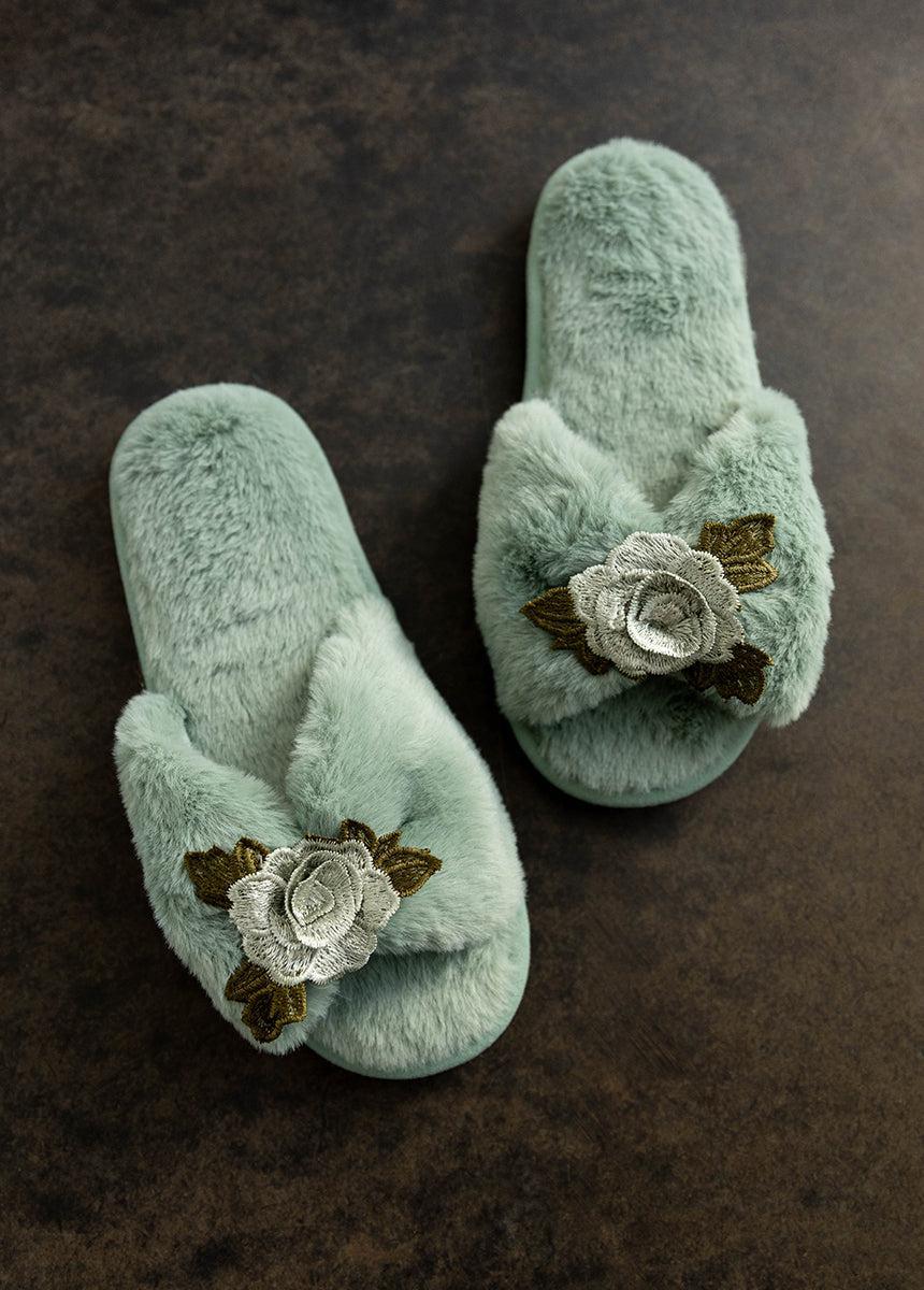 Women's Fiona Slipper in Light Blue Female Product Image