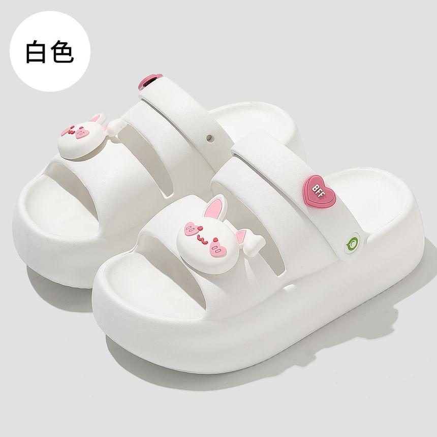 Rabbit Platform Slide Sandals Product Image