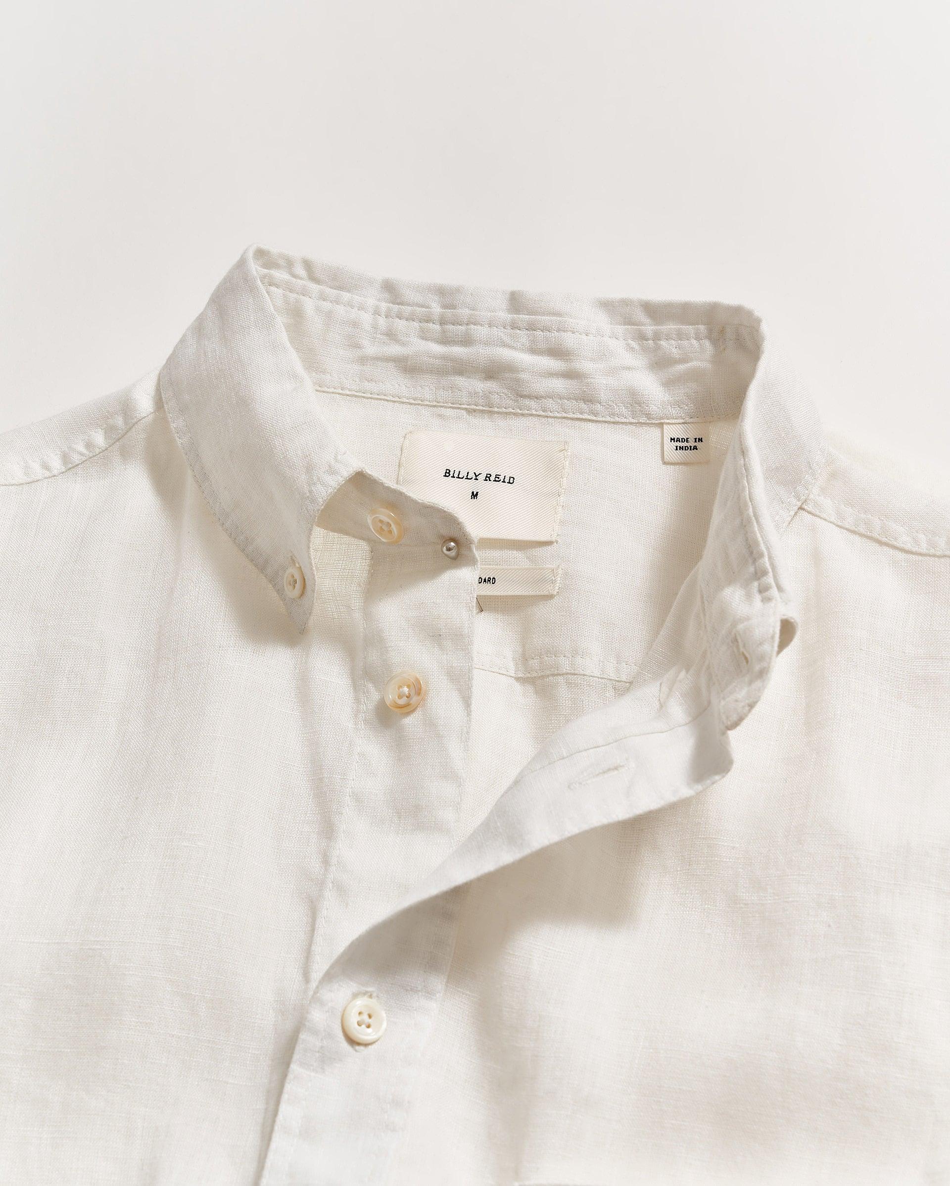 Short Sleeve Linen Tuscumbia Shirt Button Down -  Product Image