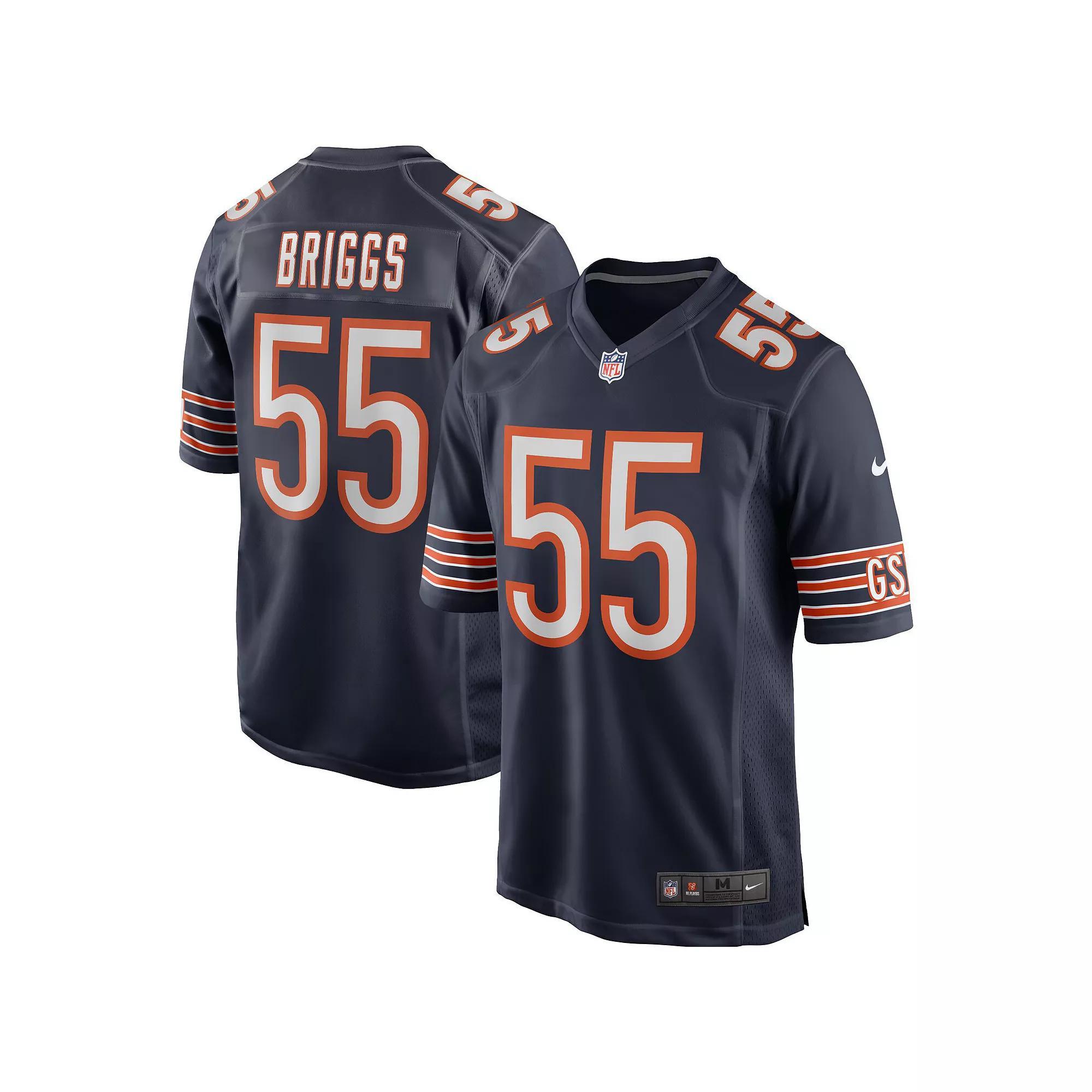 Men's Nike Lance Briggs Navy Chicago Bears Game Retired Player Jersey, Size: 2XL, Blue Product Image