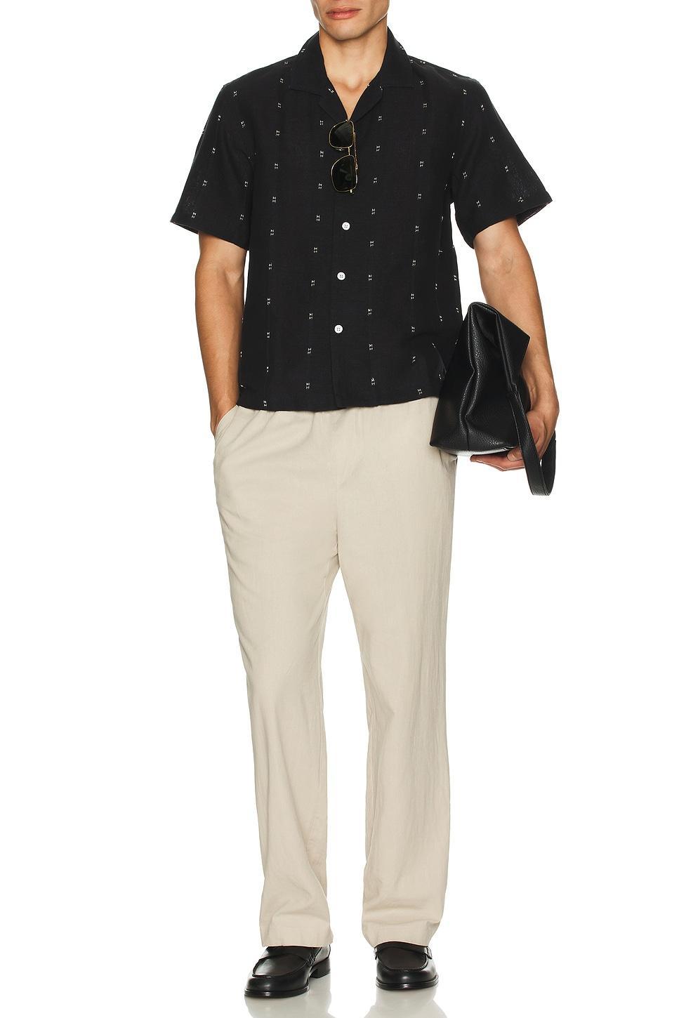 Avery Embroiderd Linen Shirt Product Image