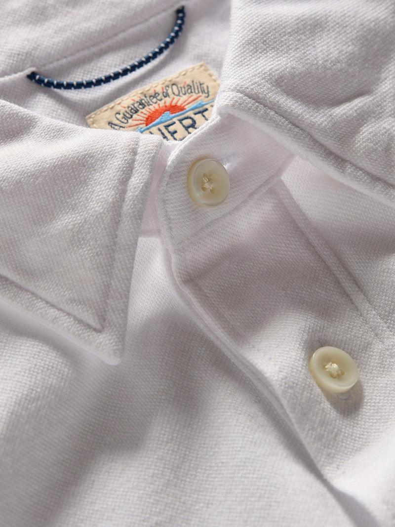 Movement™ Short-Sleeve Pique Polo Shirt - Pure White Product Image