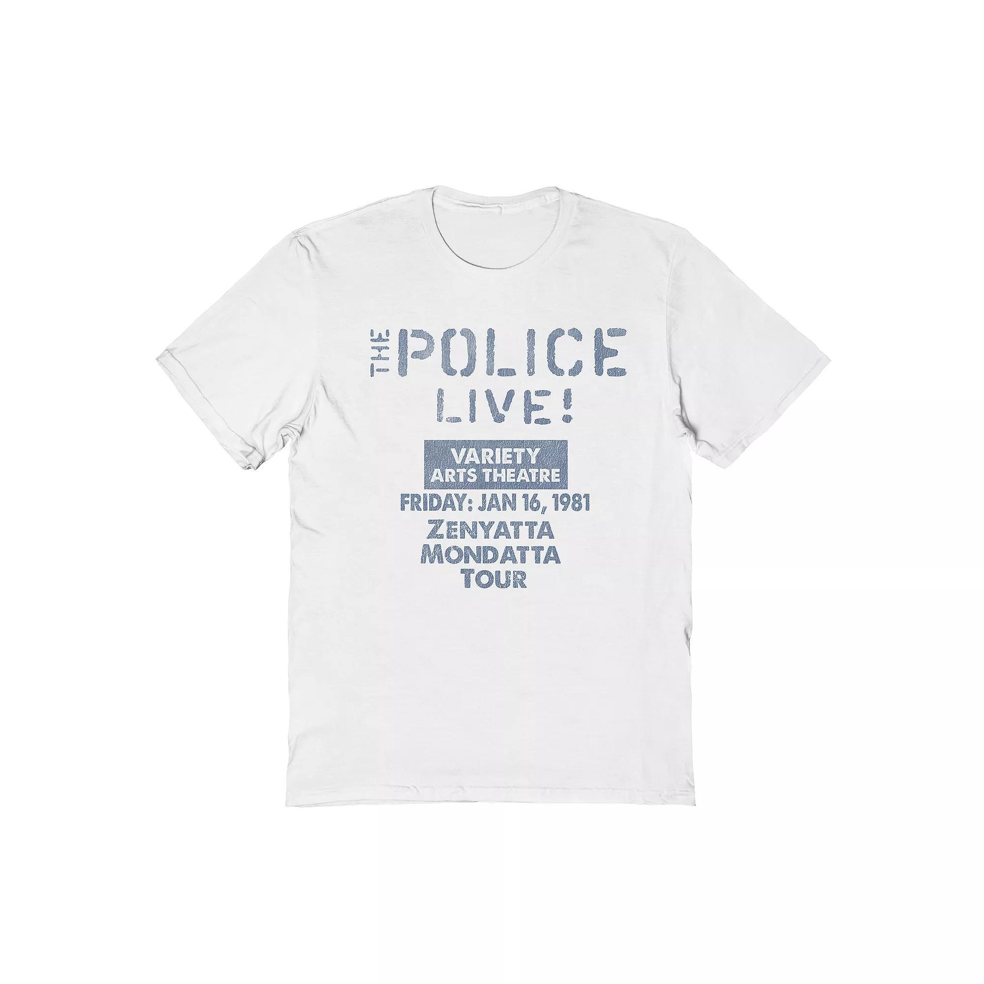 Men's The Police Tee, Size: Large, White Product Image