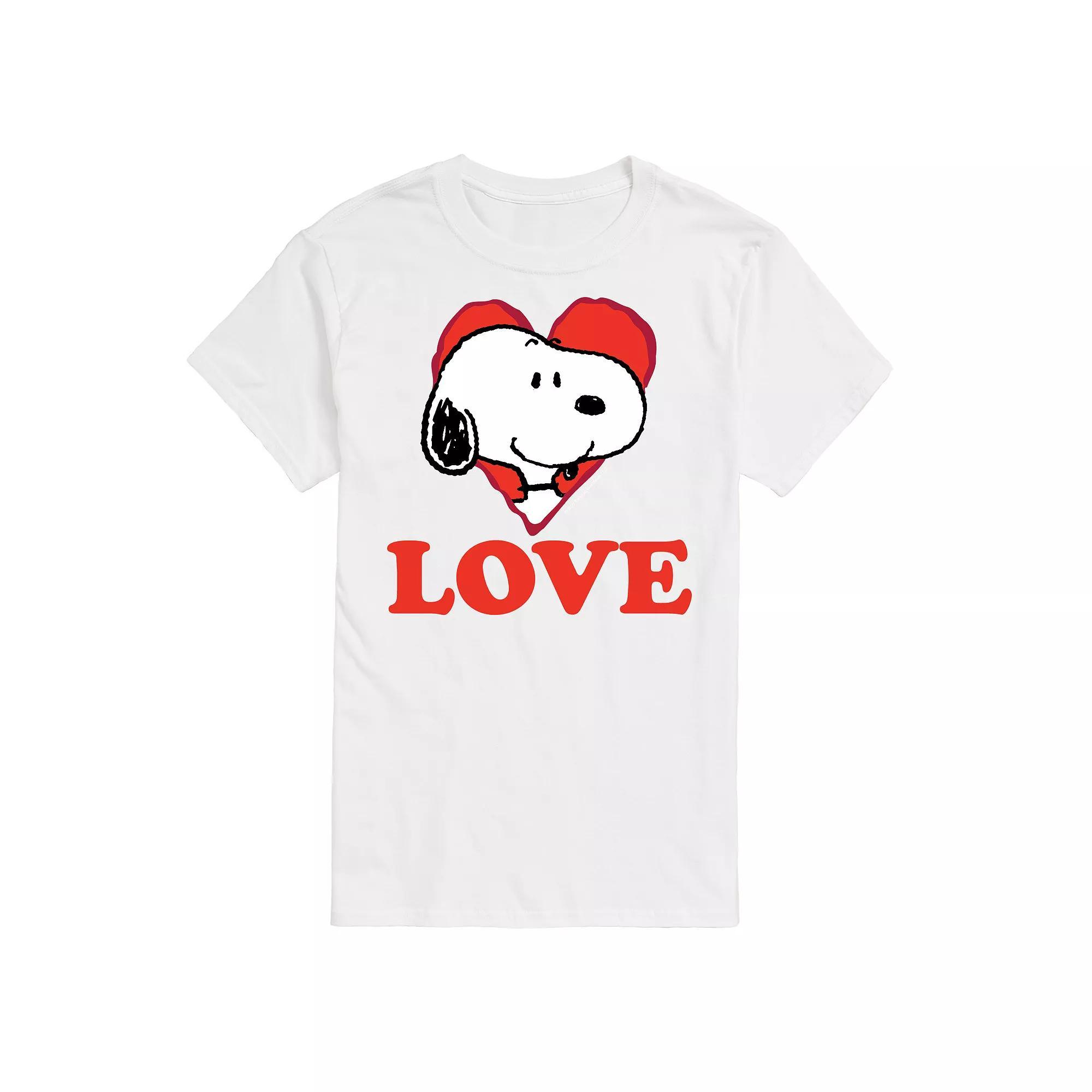 Mens Peanuts I Love Snoopy Tee Product Image